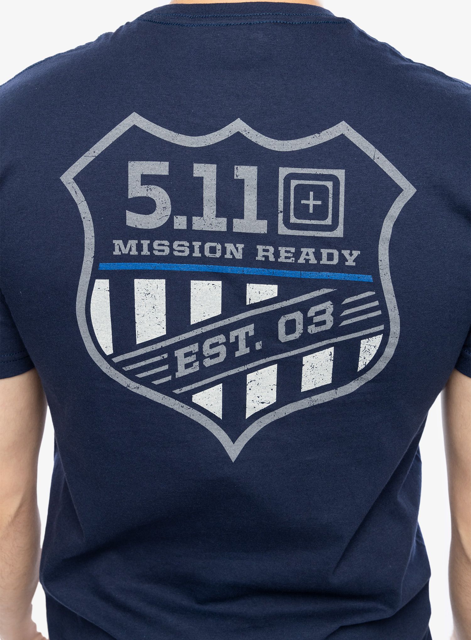Bavlněné tričko 5.11 Emea Mission Ready S/S Tee - navy
