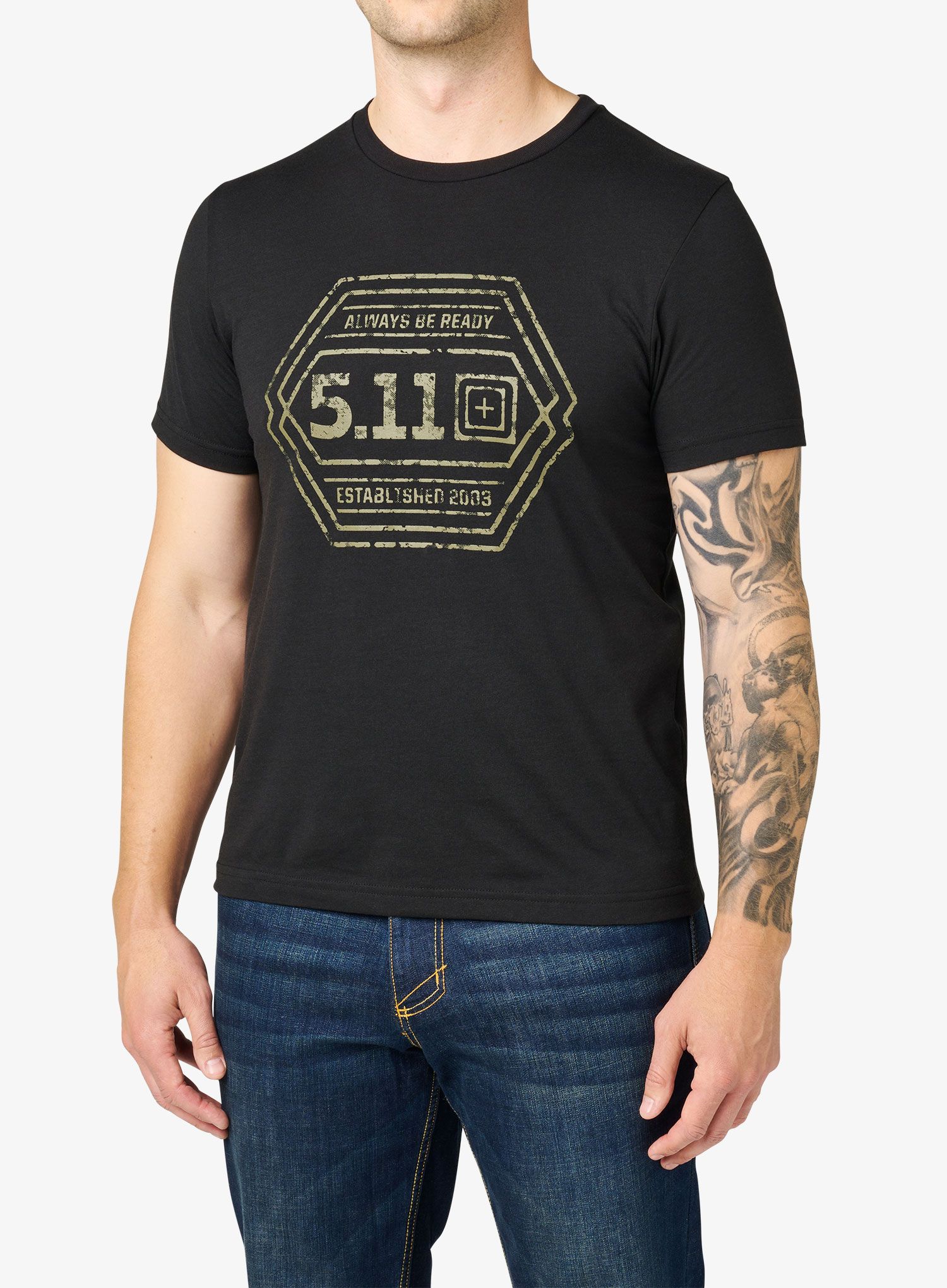 Tričko 5.11 Intricate Emblem S/S Tee - black