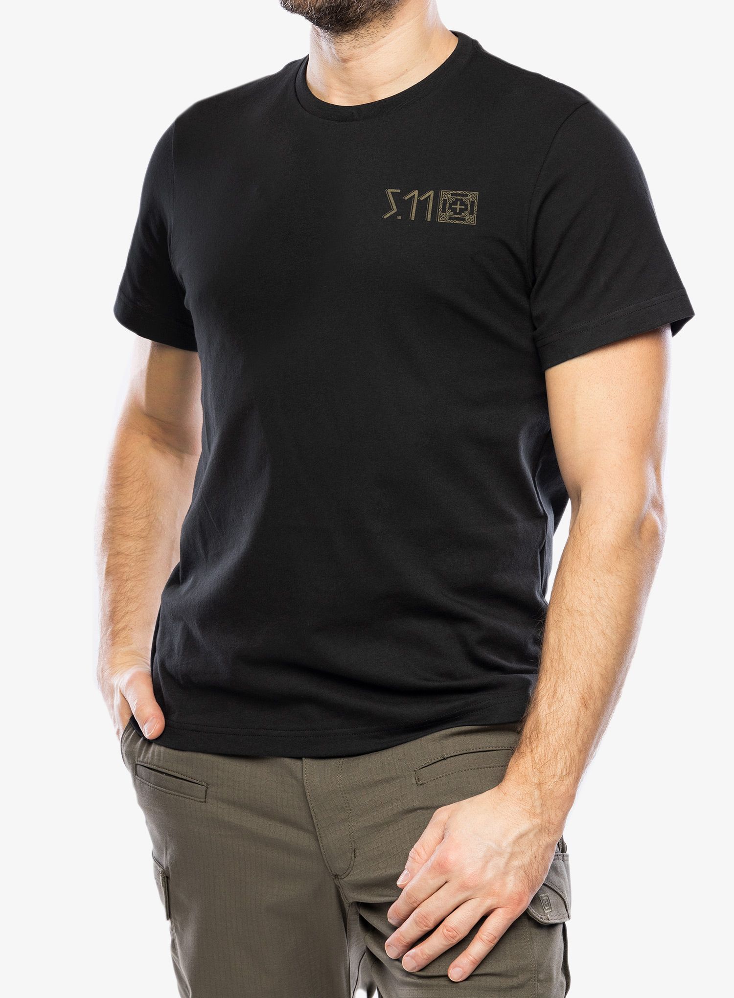 Tričko s potiskem 5.11 Kicking Axe S/S Tee - black