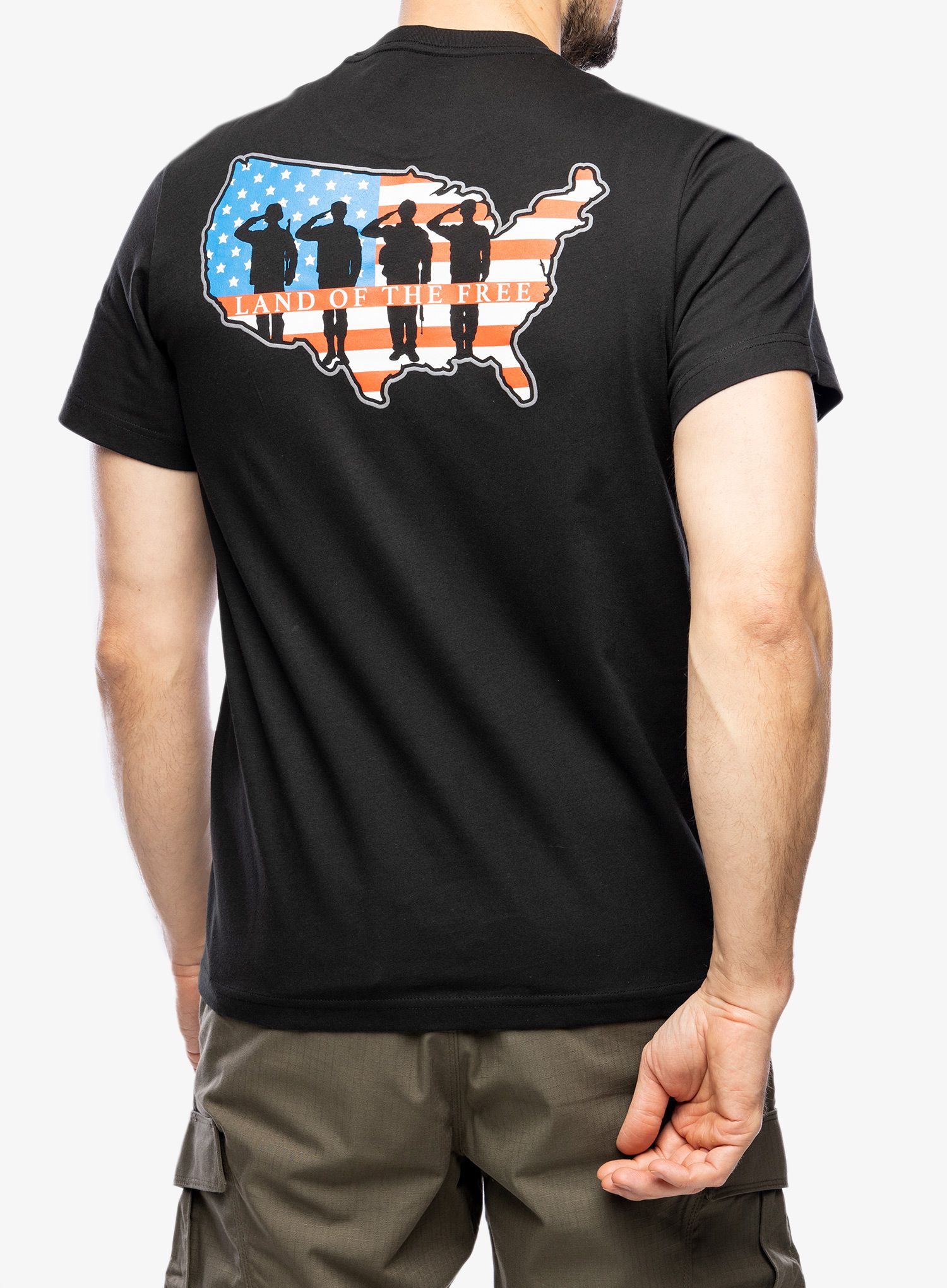 Bavlněné tričko 5.11 Land Of The Free S/S Tee - black