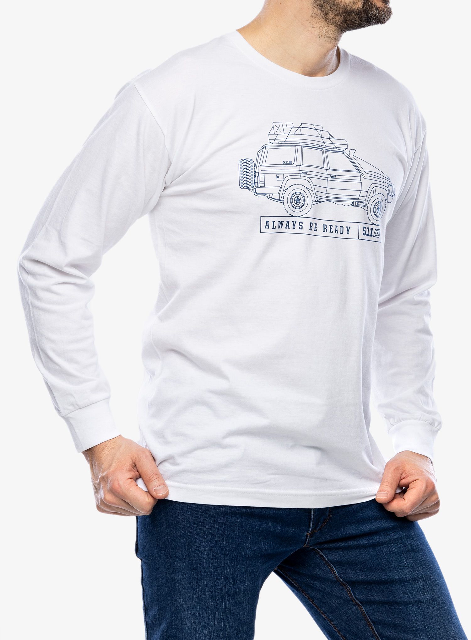Longsleeve 5.11 Ofroad Dreaming L/S Tee - white