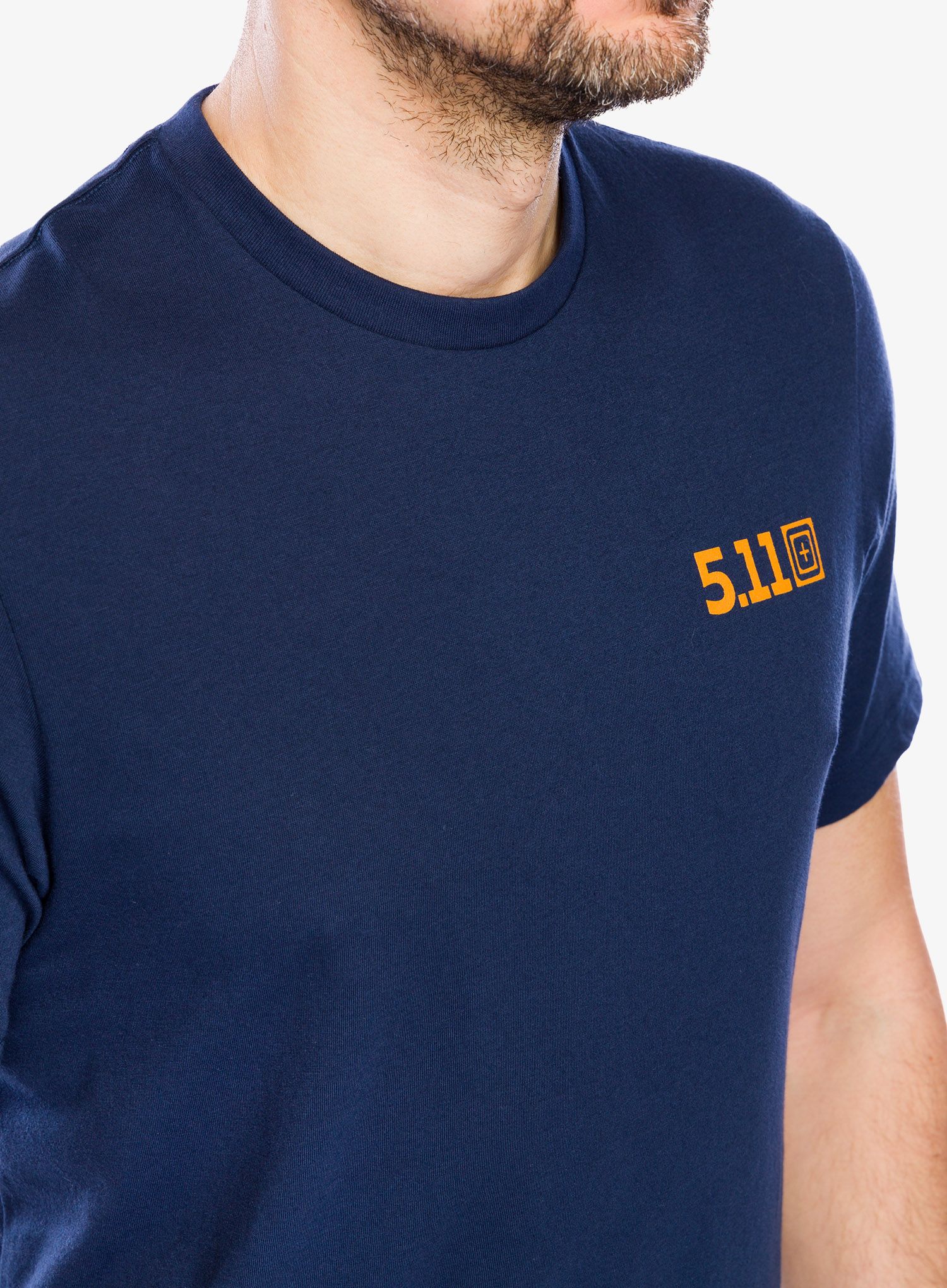 Tričko s potiskem 5.11 Overlander Sunset S/S - pacific navy