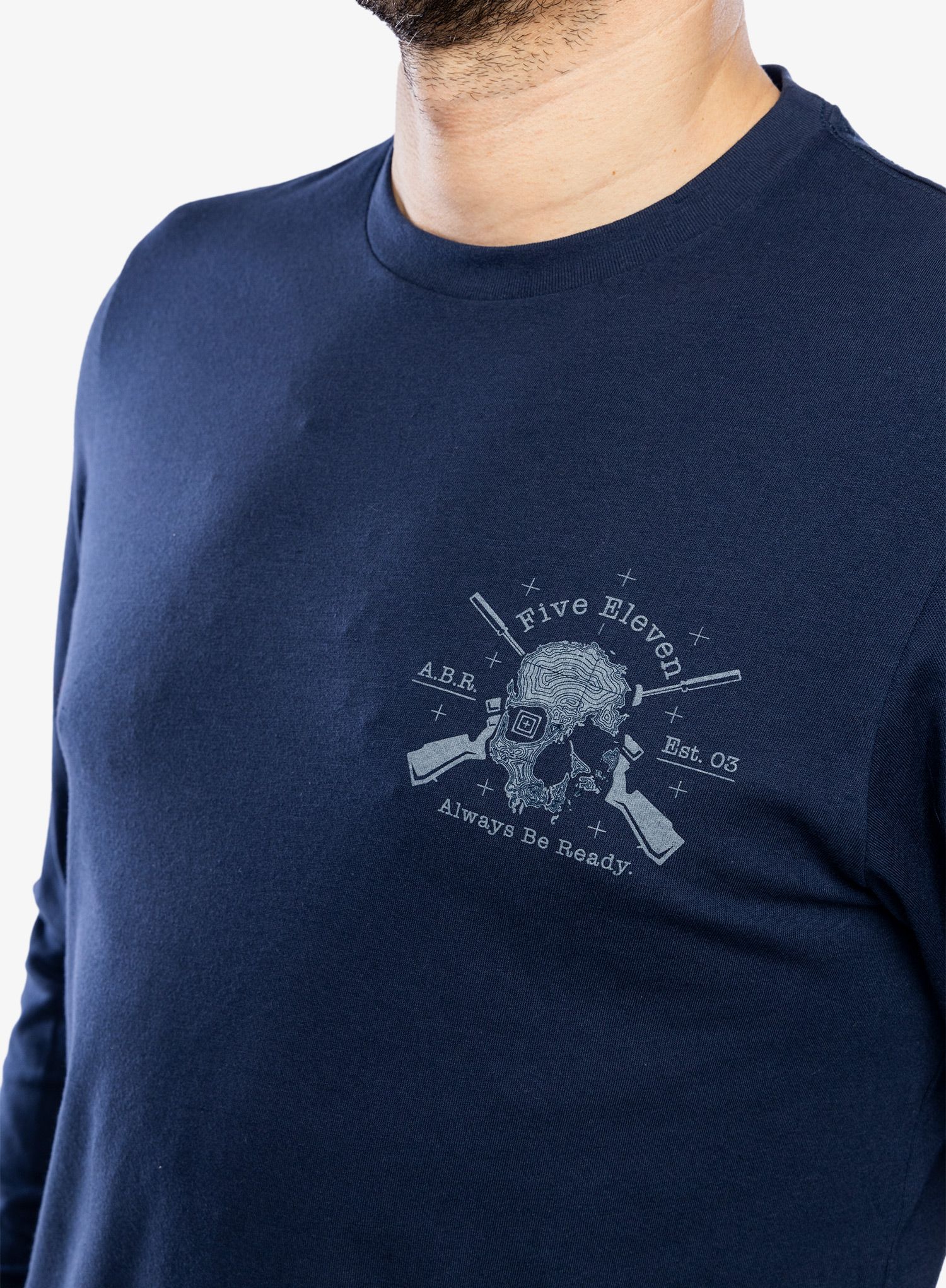 Longsleeve 5.11 Quiet Warrior L/S Tee - pacific navy