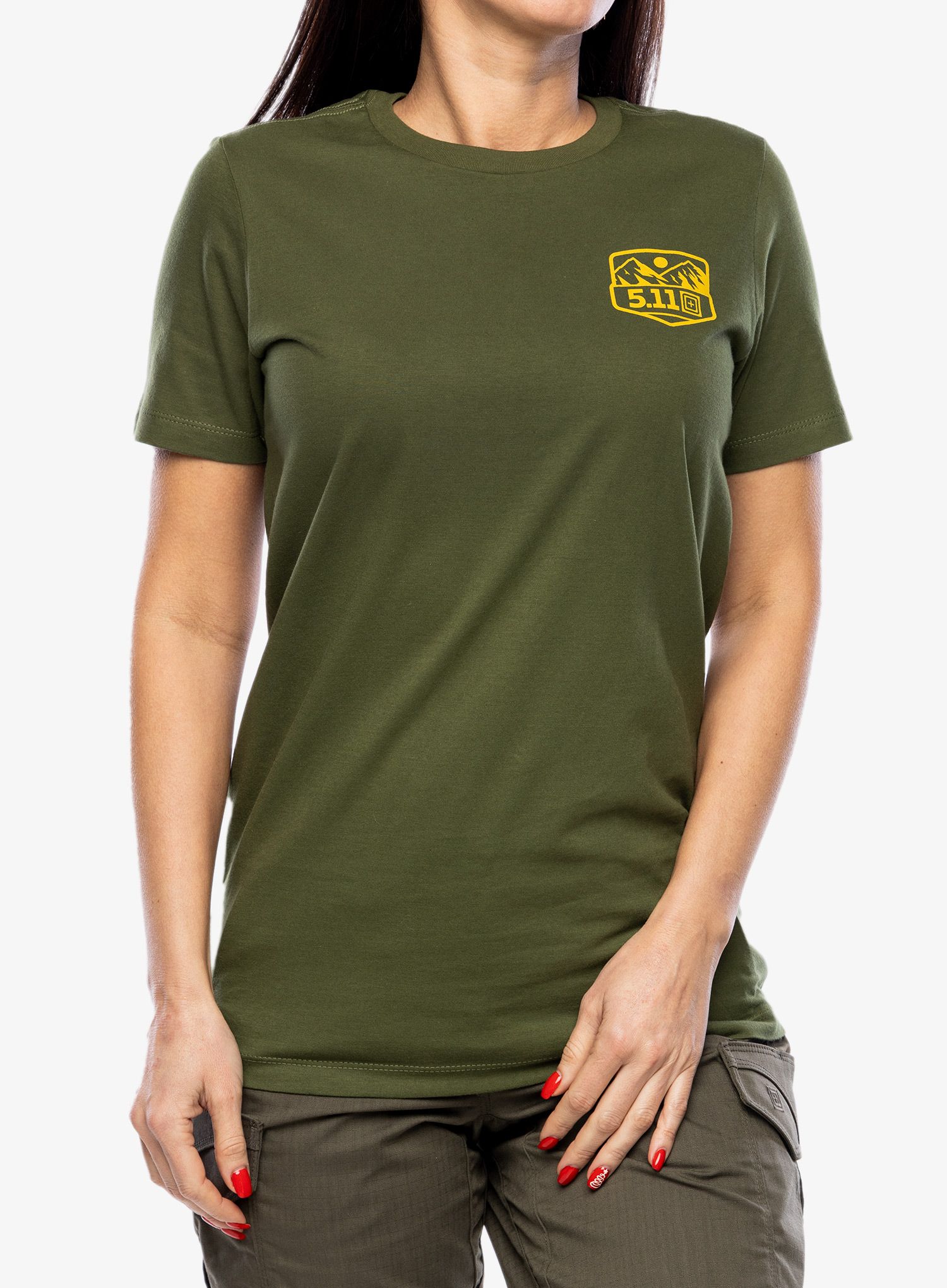 Bavlněné tričko dámské 5.11 Seek and Enjoy S/S Tee - military green