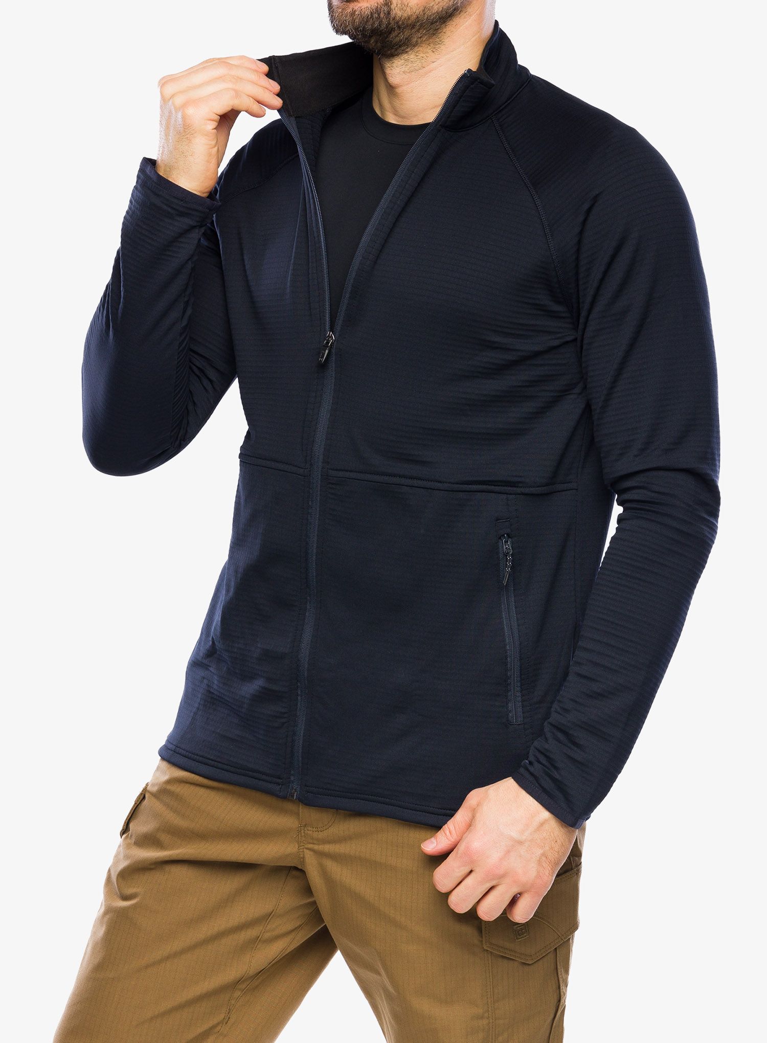 Fleece mikina 5.11 Stratos Full Zip - dark navy