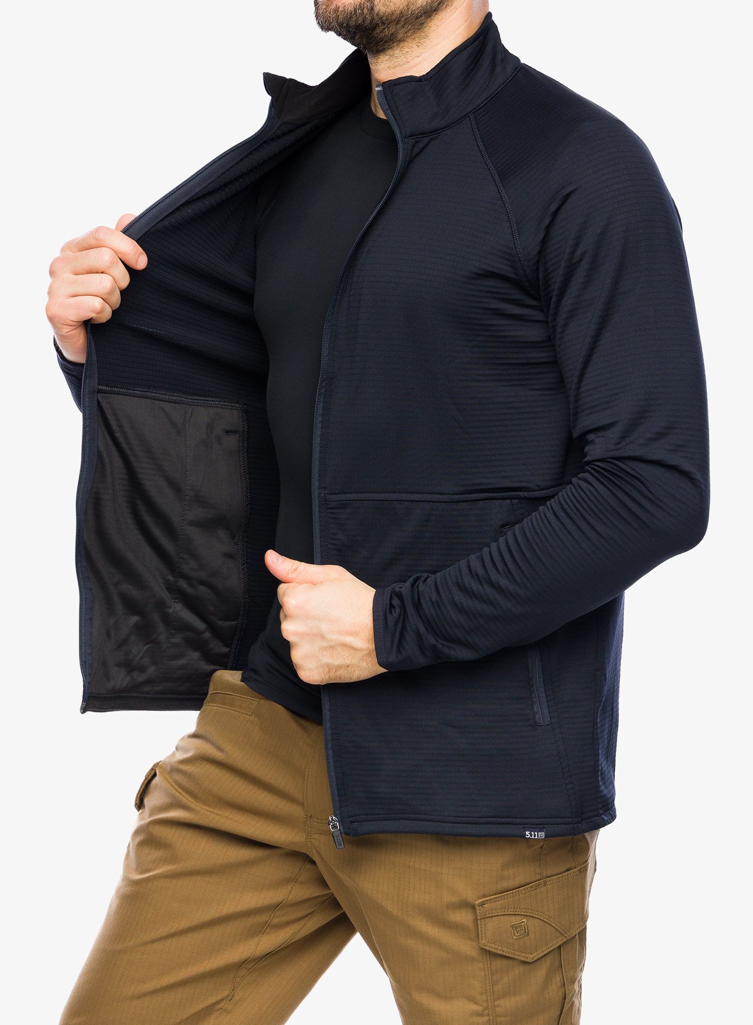 Fleece mikina 5.11 Stratos Full Zip - dark navy