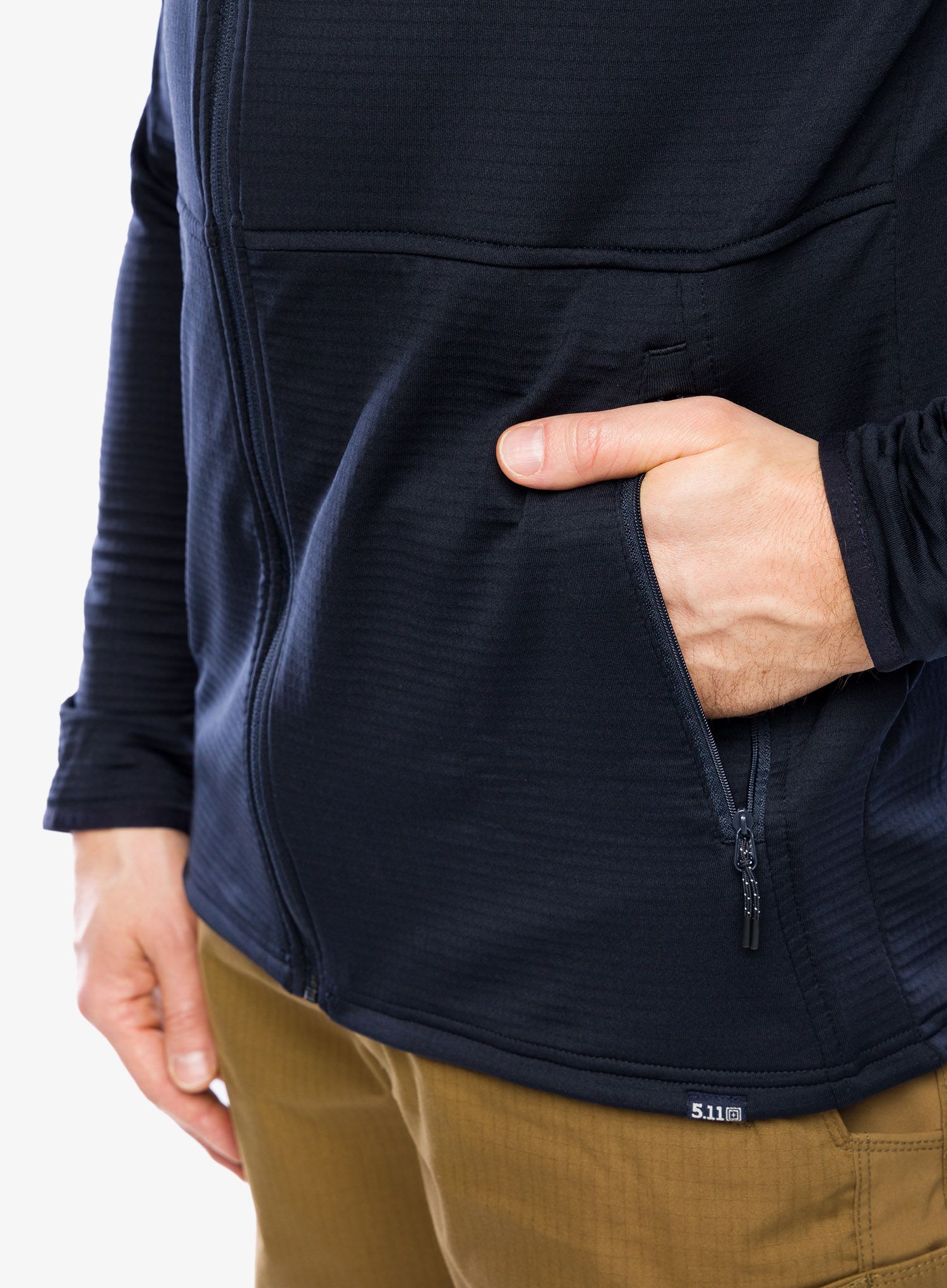 Fleece mikina 5.11 Stratos Full Zip - dark navy