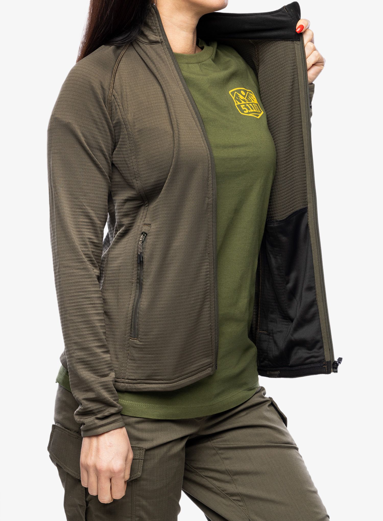 Fleece mikina dámská 5.11 Stratos Full Zip - ranger green
