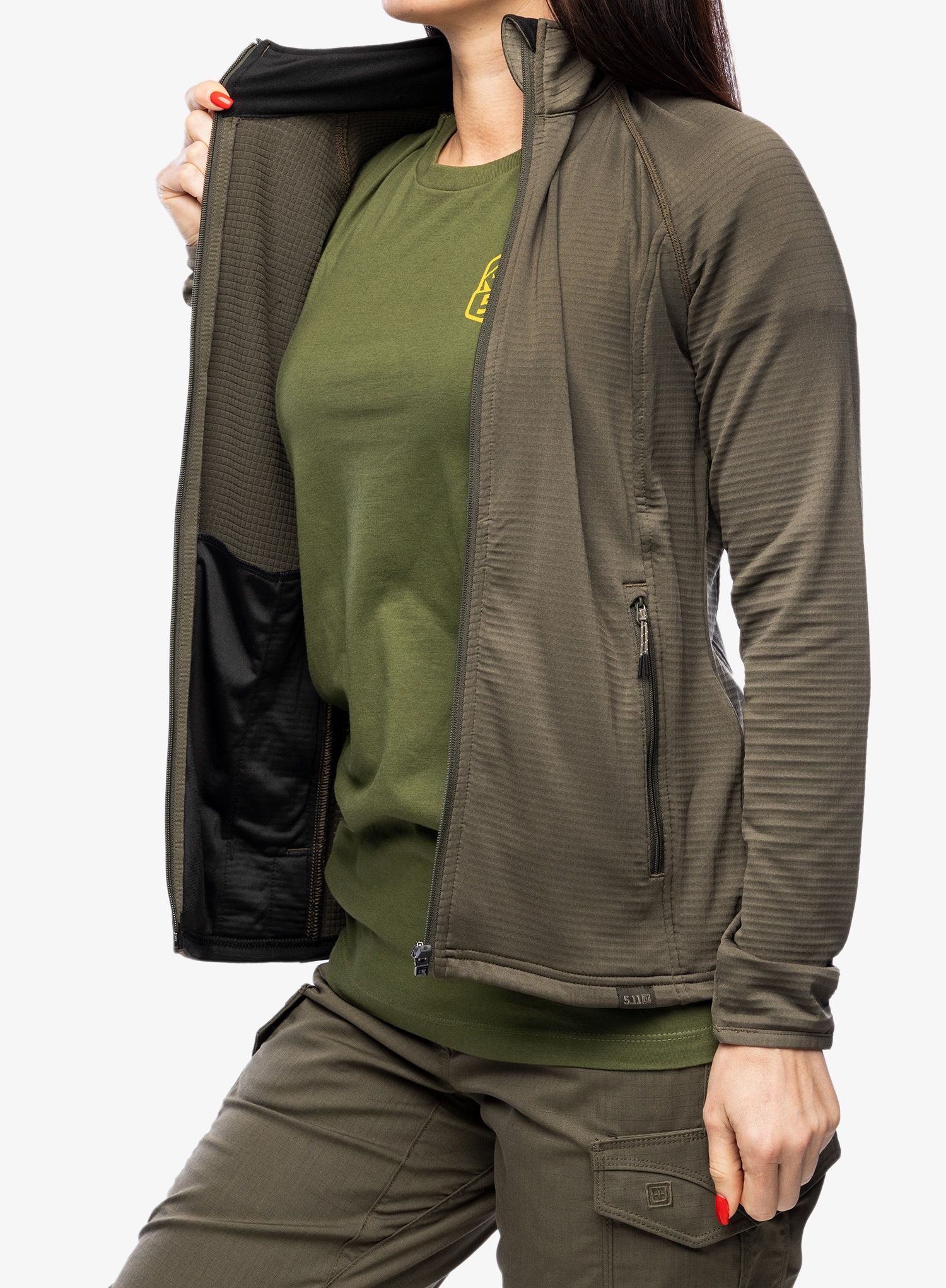 Fleece mikina dámská 5.11 Stratos Full Zip - ranger green