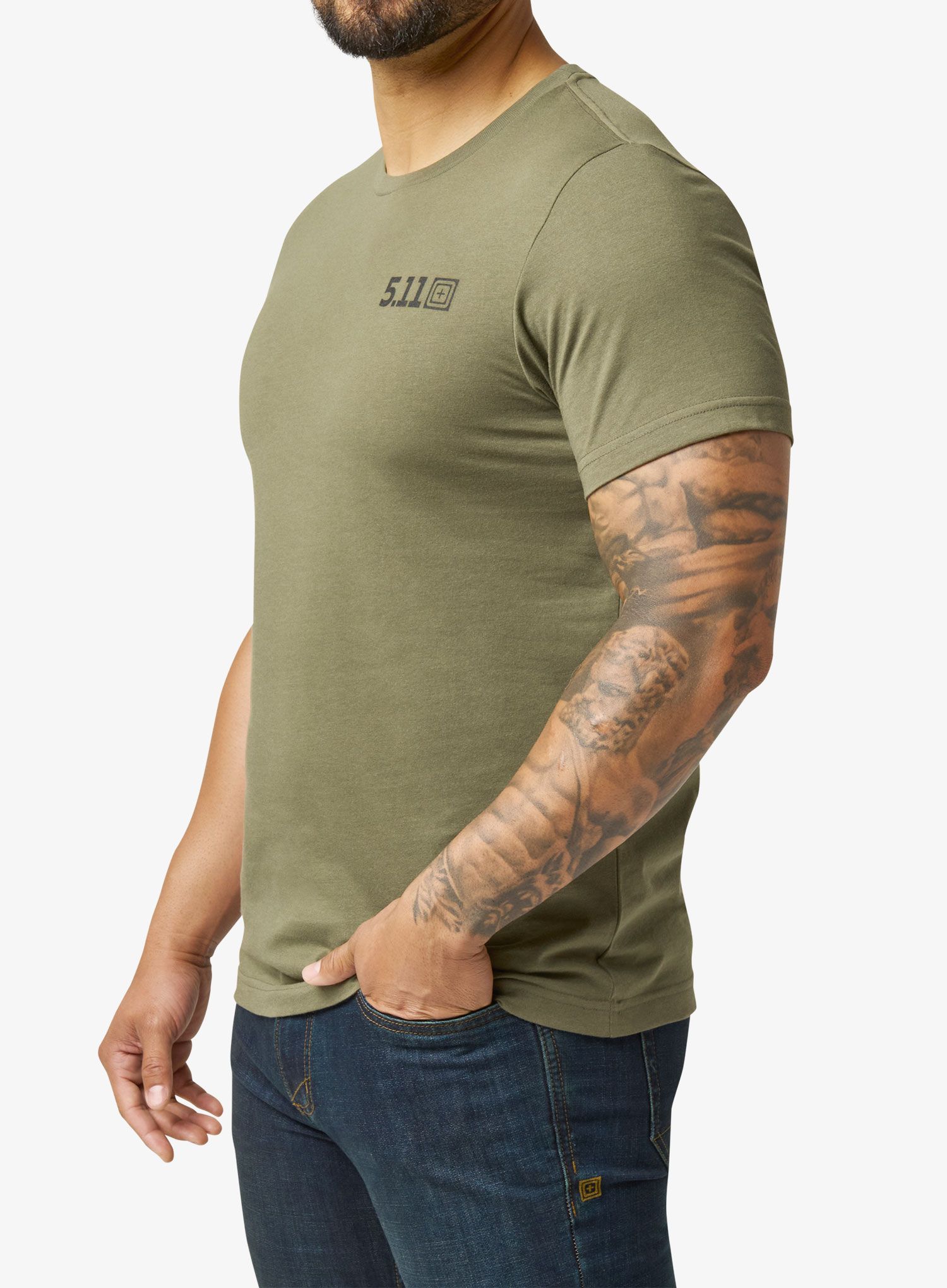 Tričko s potiskem 5.11 Trust In Training S/S Tee - ranger green