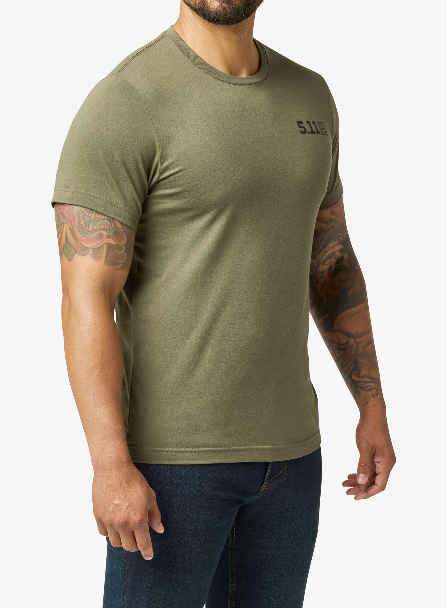 Tričko s potiskem 5.11 Trust In Training S/S Tee - ranger green
