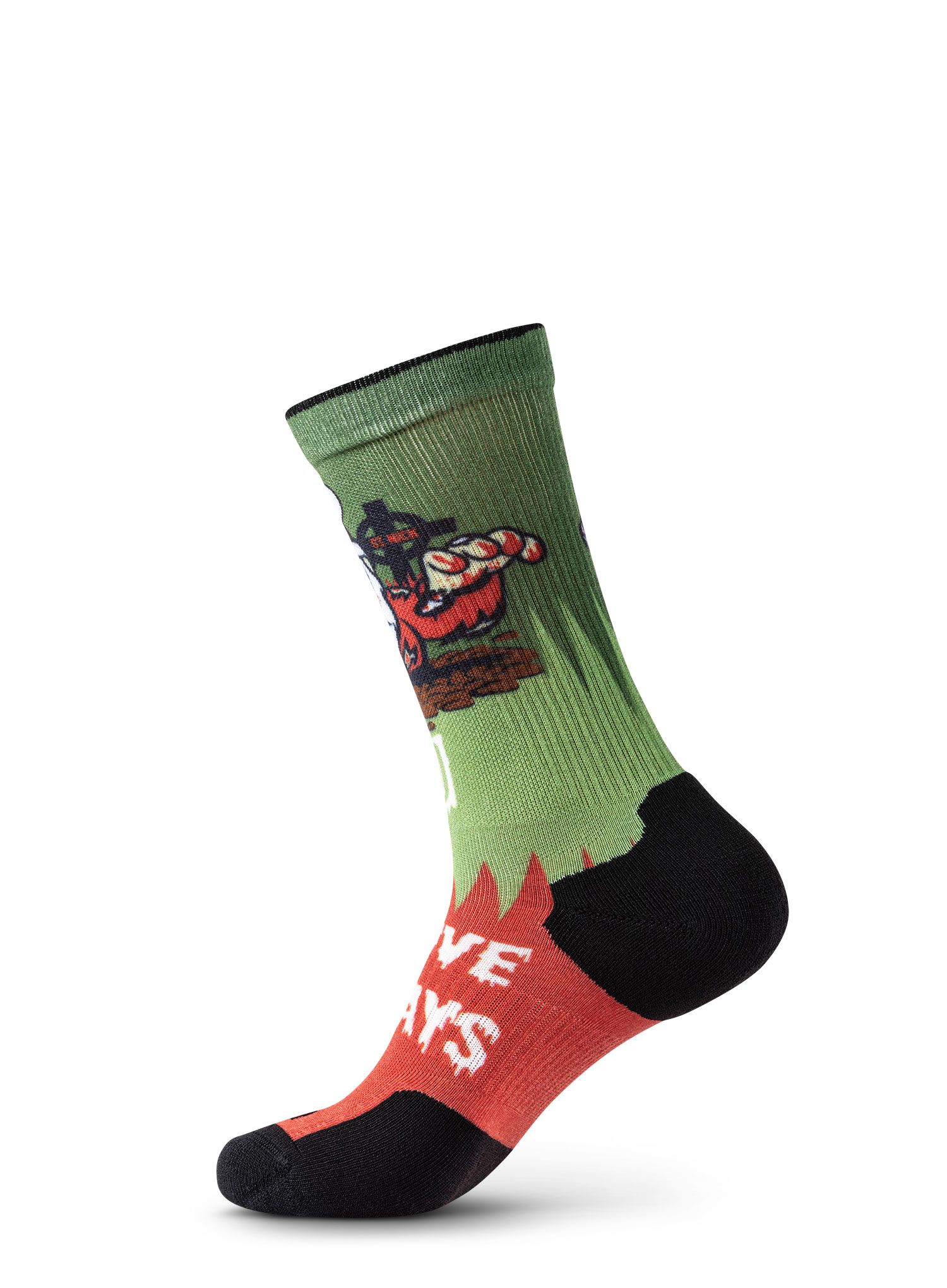 Ponožky 5.11 Xmas Nightmare Sock And Awe - red