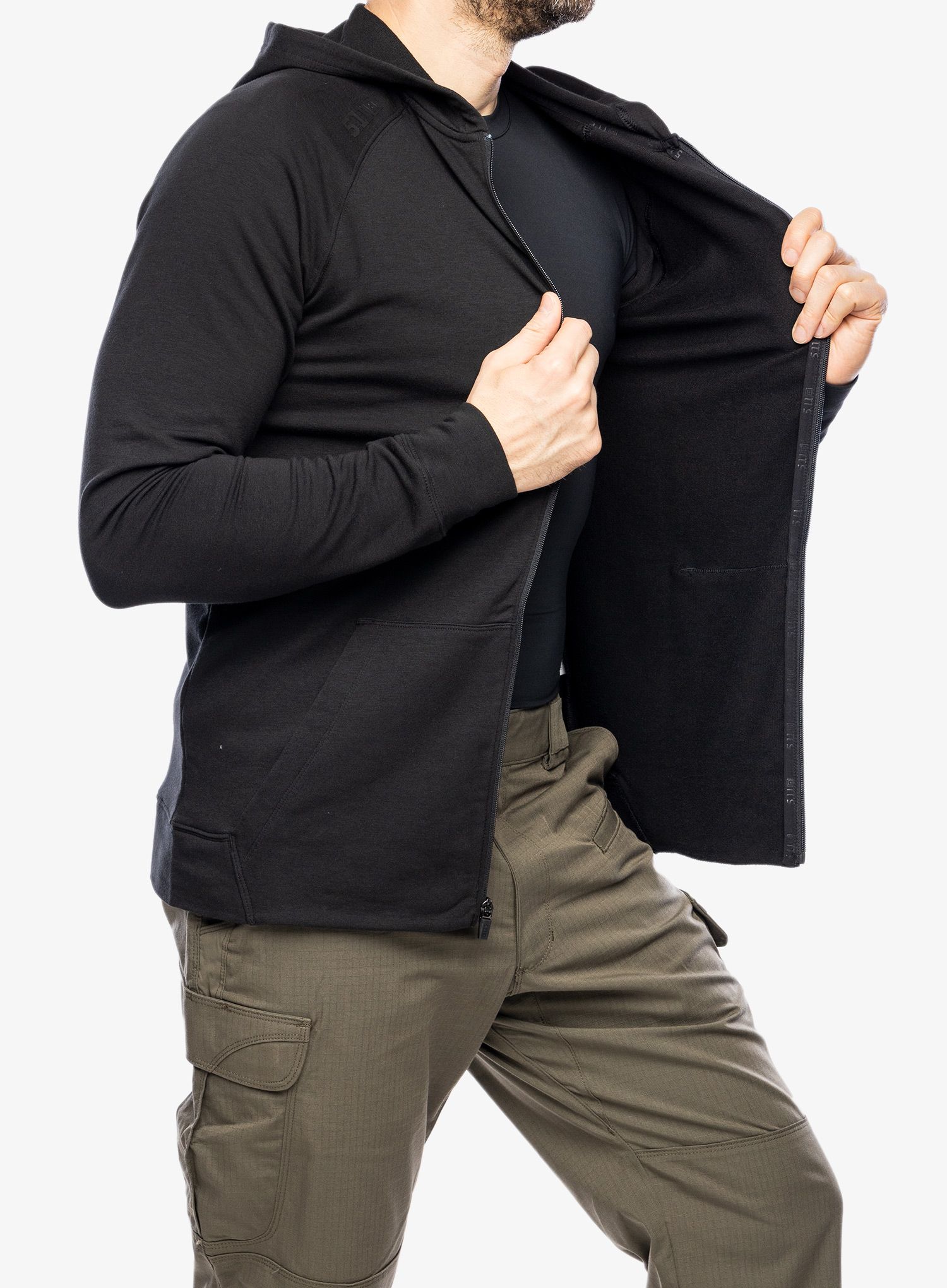 Rozepínací mikina 5.11 Zone Full Zip Hoodie - black