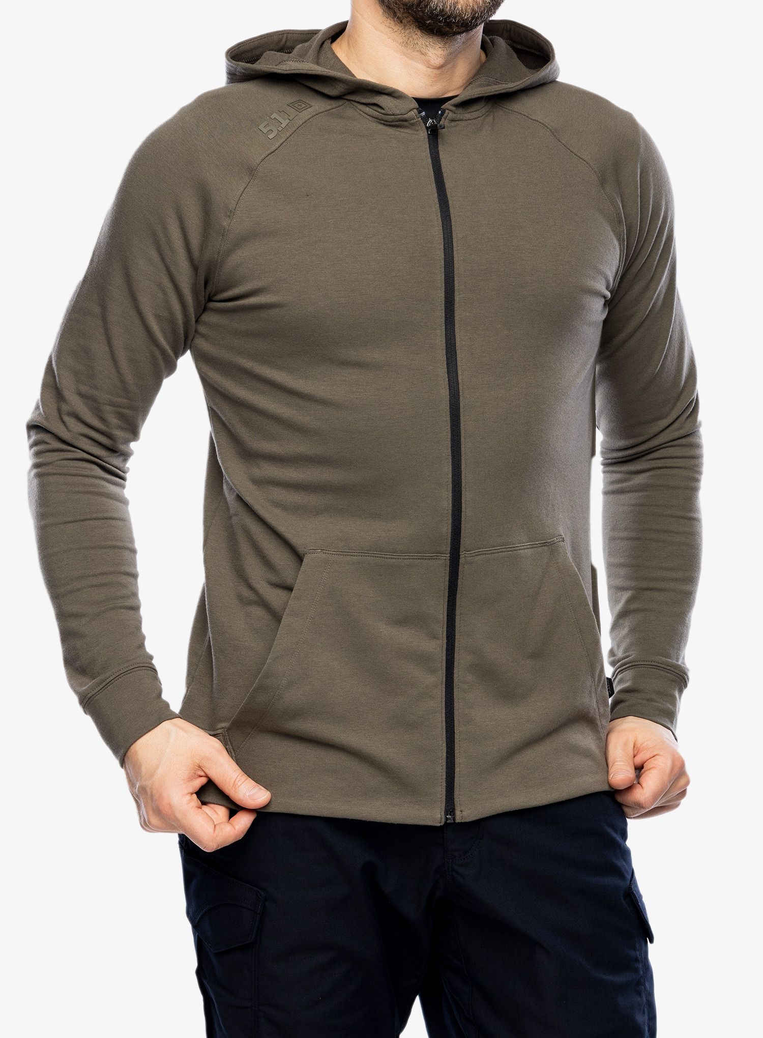 Rozepínací mikina 5.11 Zone Full Zip Hoodie - ranger green