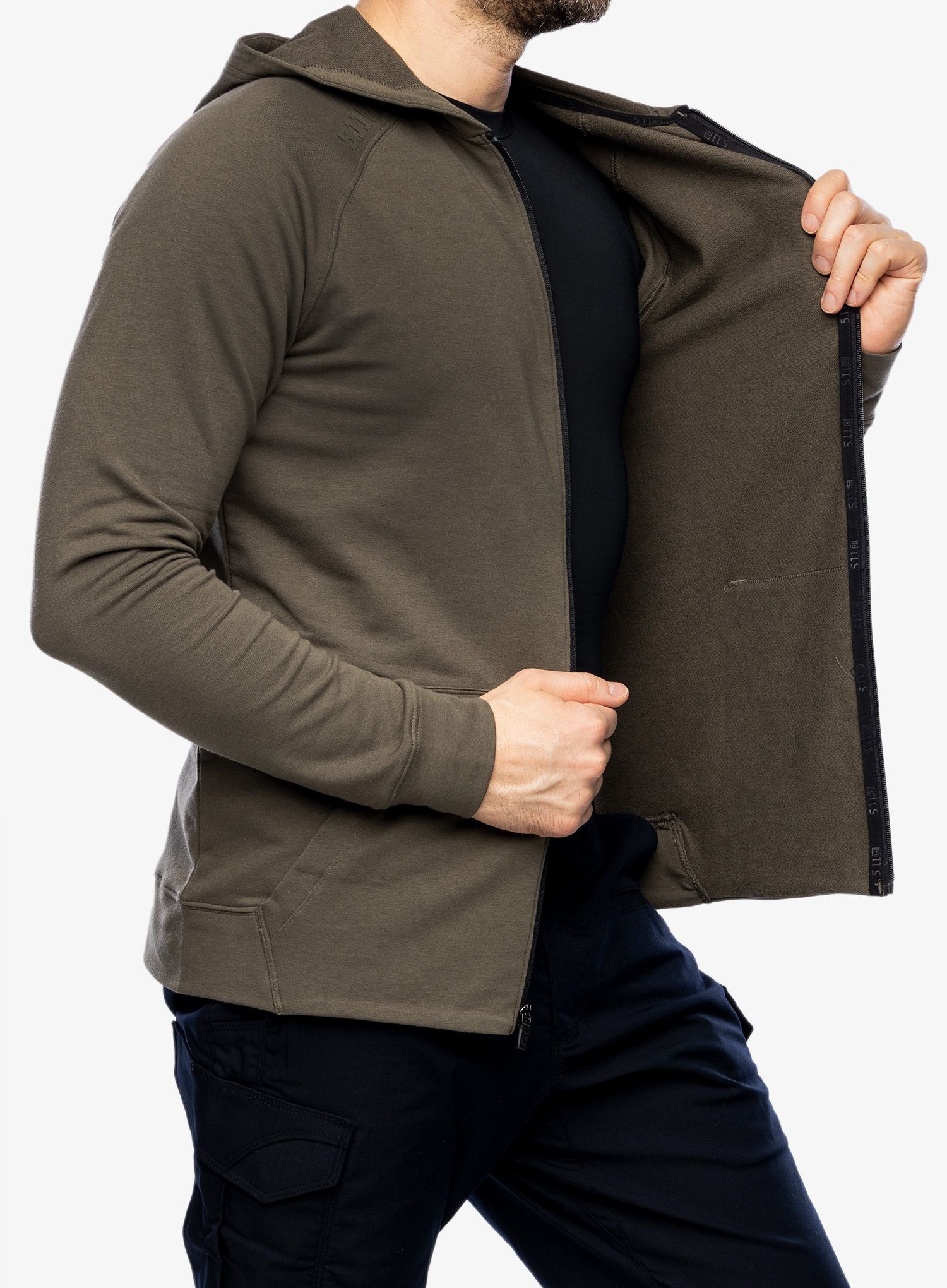 Rozepínací mikina 5.11 Zone Full Zip Hoodie - ranger green