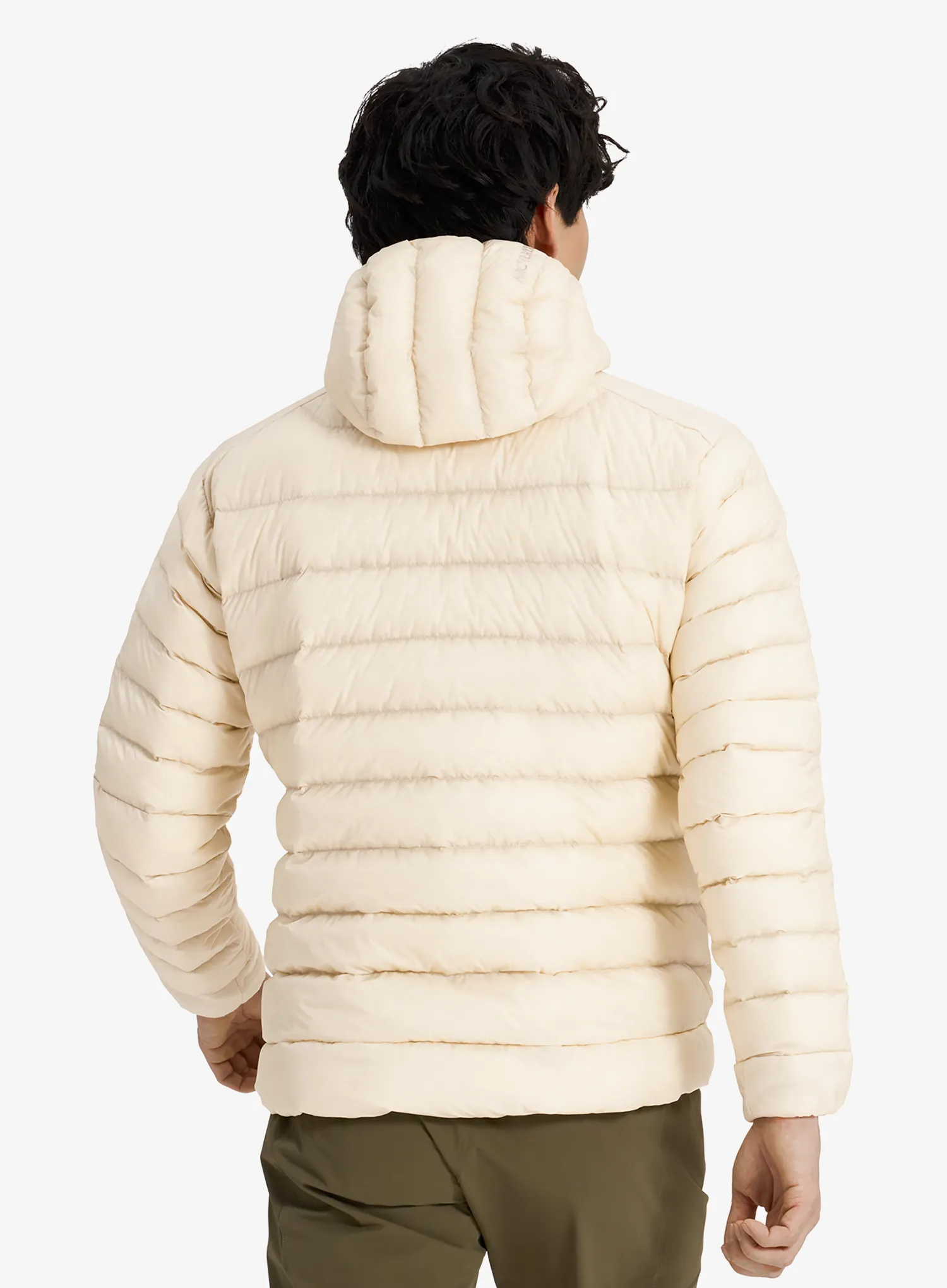 Péřová bunda Arcteryx Cerium Hoody - sea salt