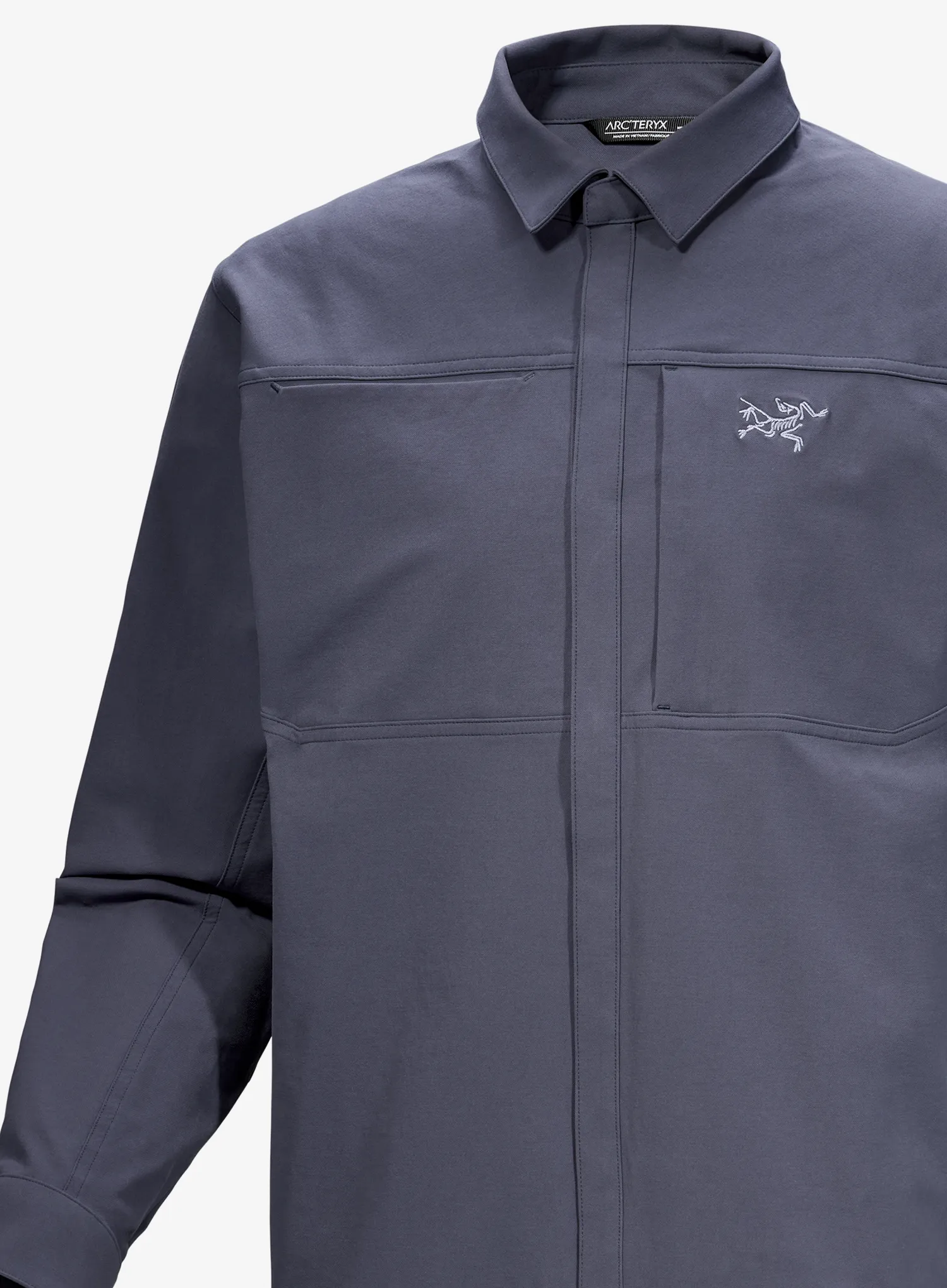Turistická košile Arcteryx Cronin Cotton Overshirt - dk stratus