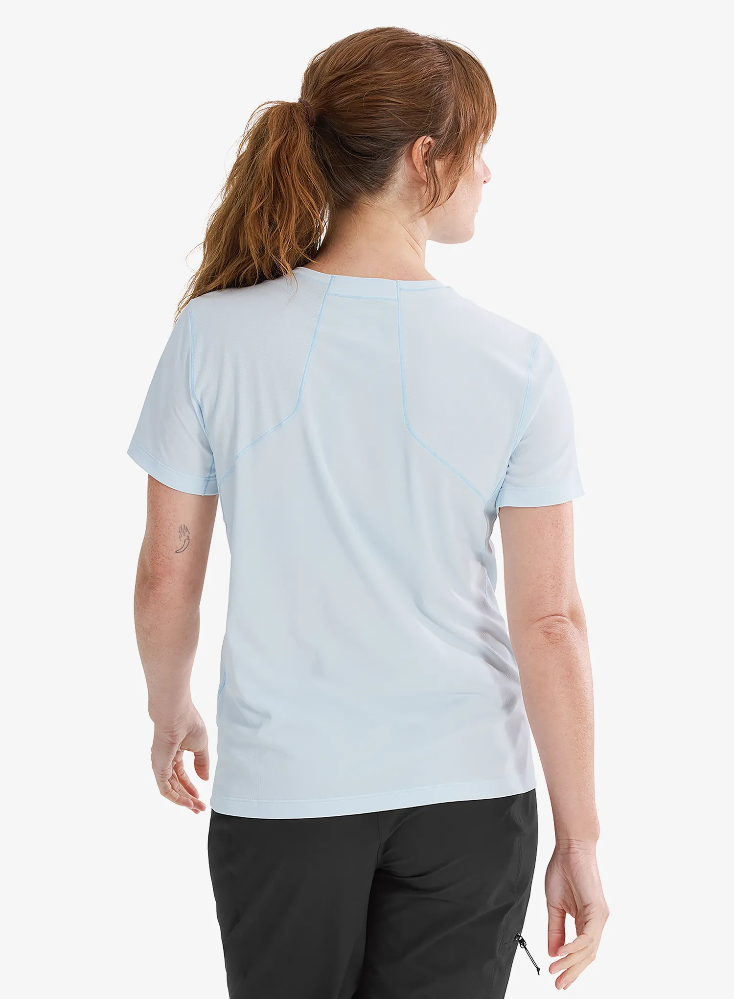 Běžecké tričko dámské Arcteryx Sunna Crew SS - alpine blue
