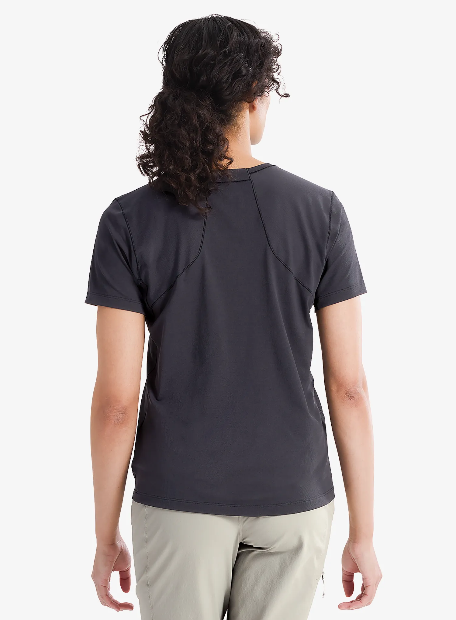 Dámské lezecké triko Arcteryx Sunna Crew SS - black