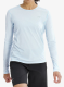 Mikina na běhání dámská Arcteryx Sunna Crew LS - alpine blue