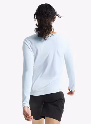 Mikina na běhání dámská Arcteryx Sunna Crew LS - alpine blue