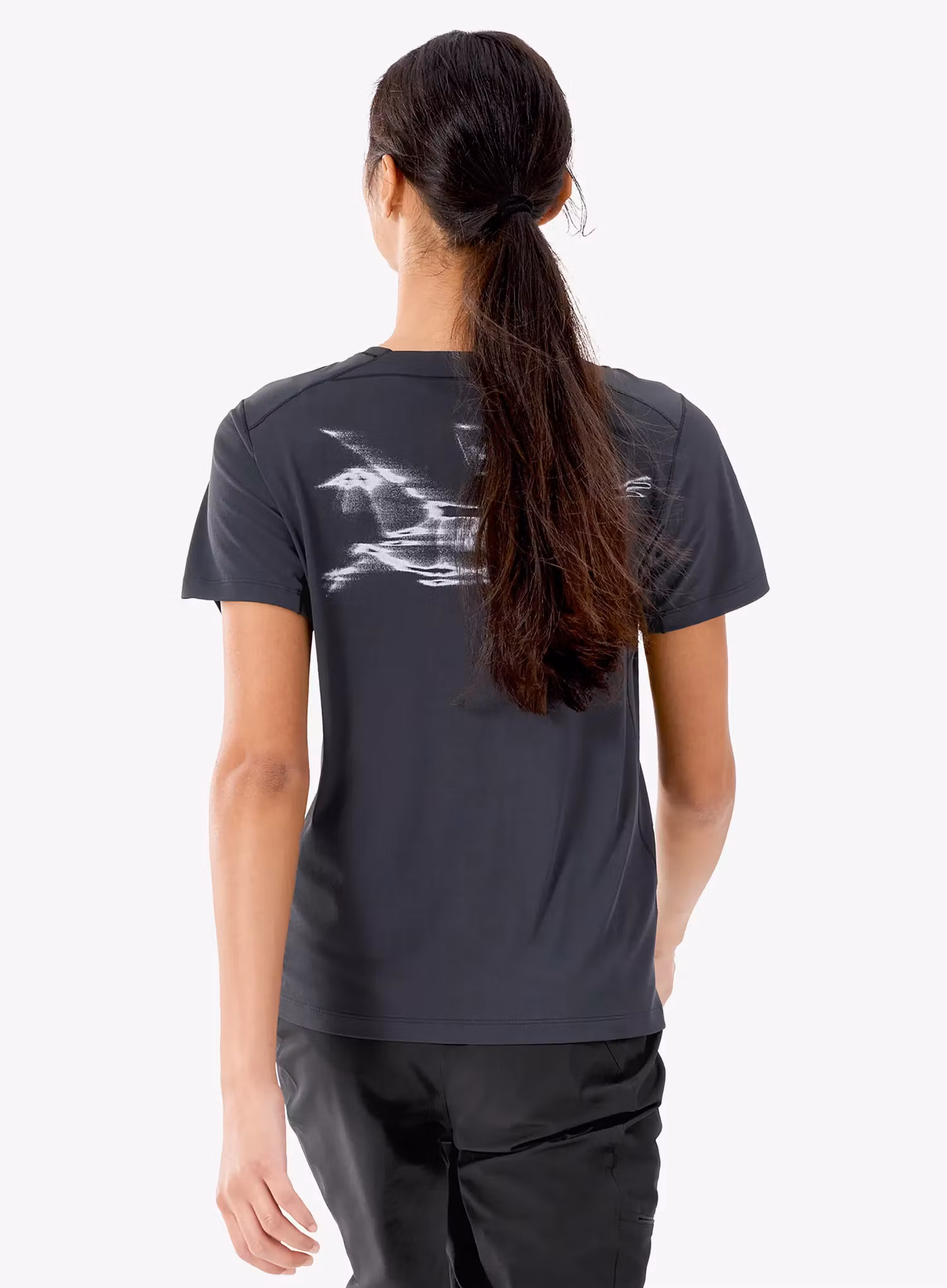 Dámské tričko s potiskem Arcteryx Sunna Speed Bird Crew SS - black