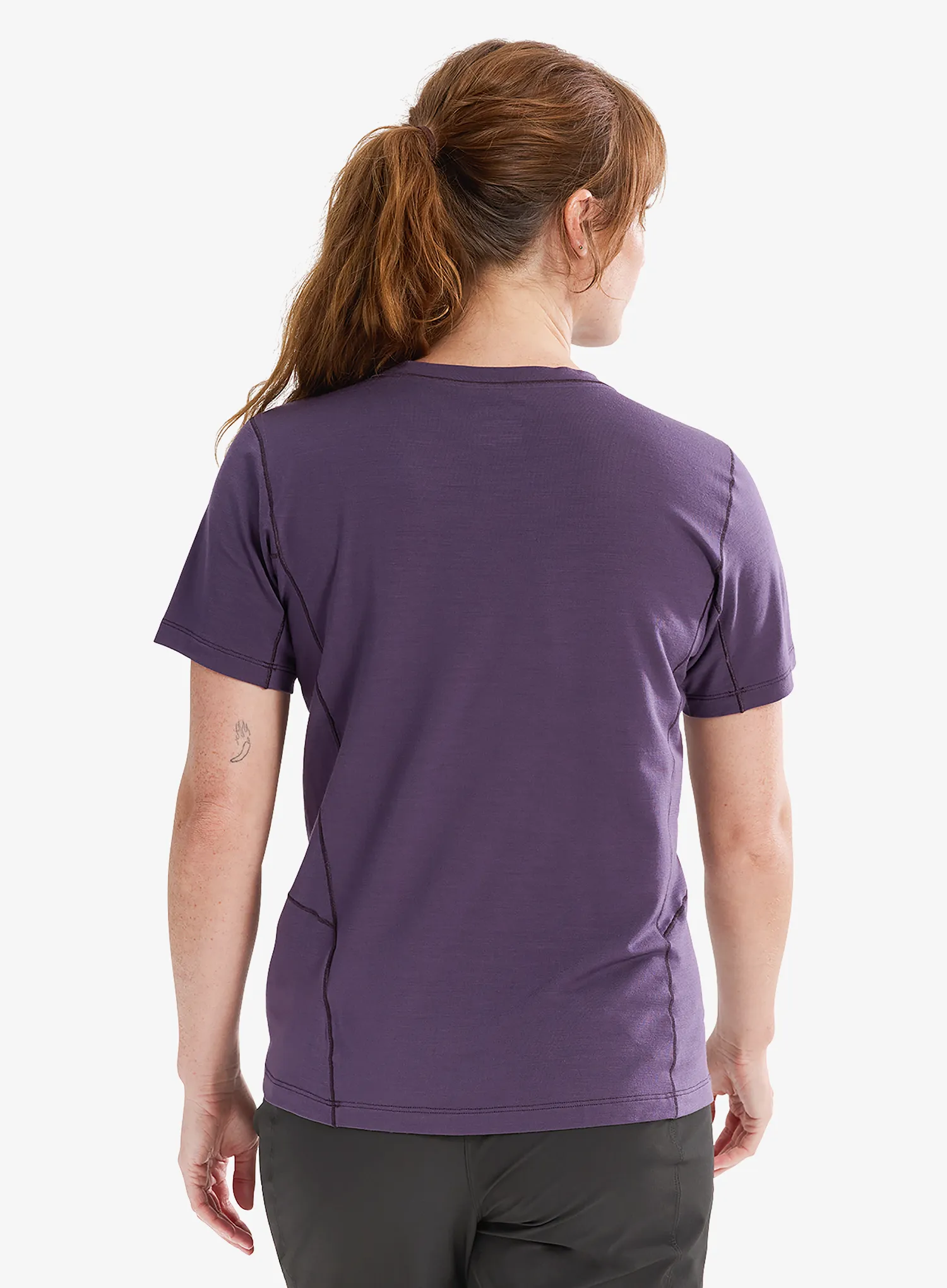 Merino triko dámské Arcteryx Lana Merino Wool Crew SS - moondrop
