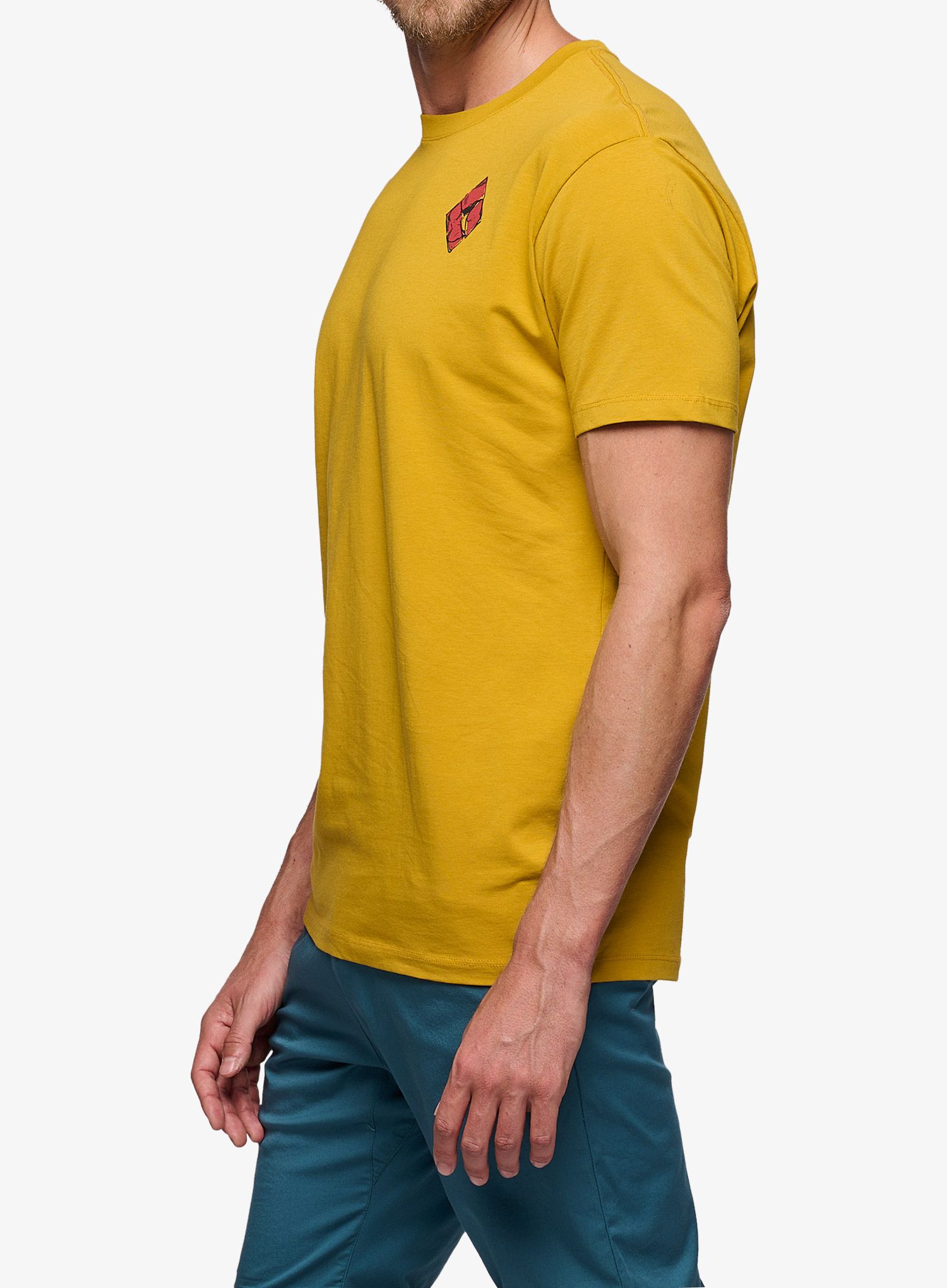 Tričko s potiskem Black Diamond Mono Pocket SS Tee - amber