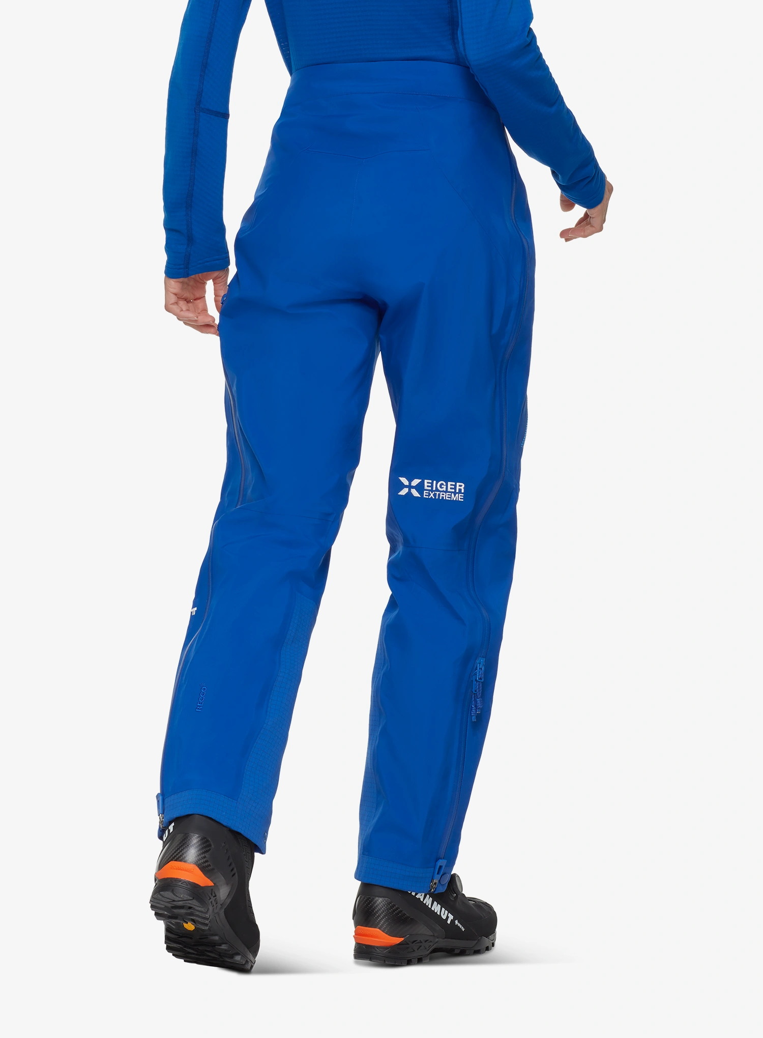 Nepromokavé kalhoty dámské Mammut Eiger Nordwand Advanced HS Pants - eiger blue/blue