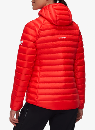 Dámská péřová bunda Mammut Broad Peak IN Hooded Jacket - mammut red/red