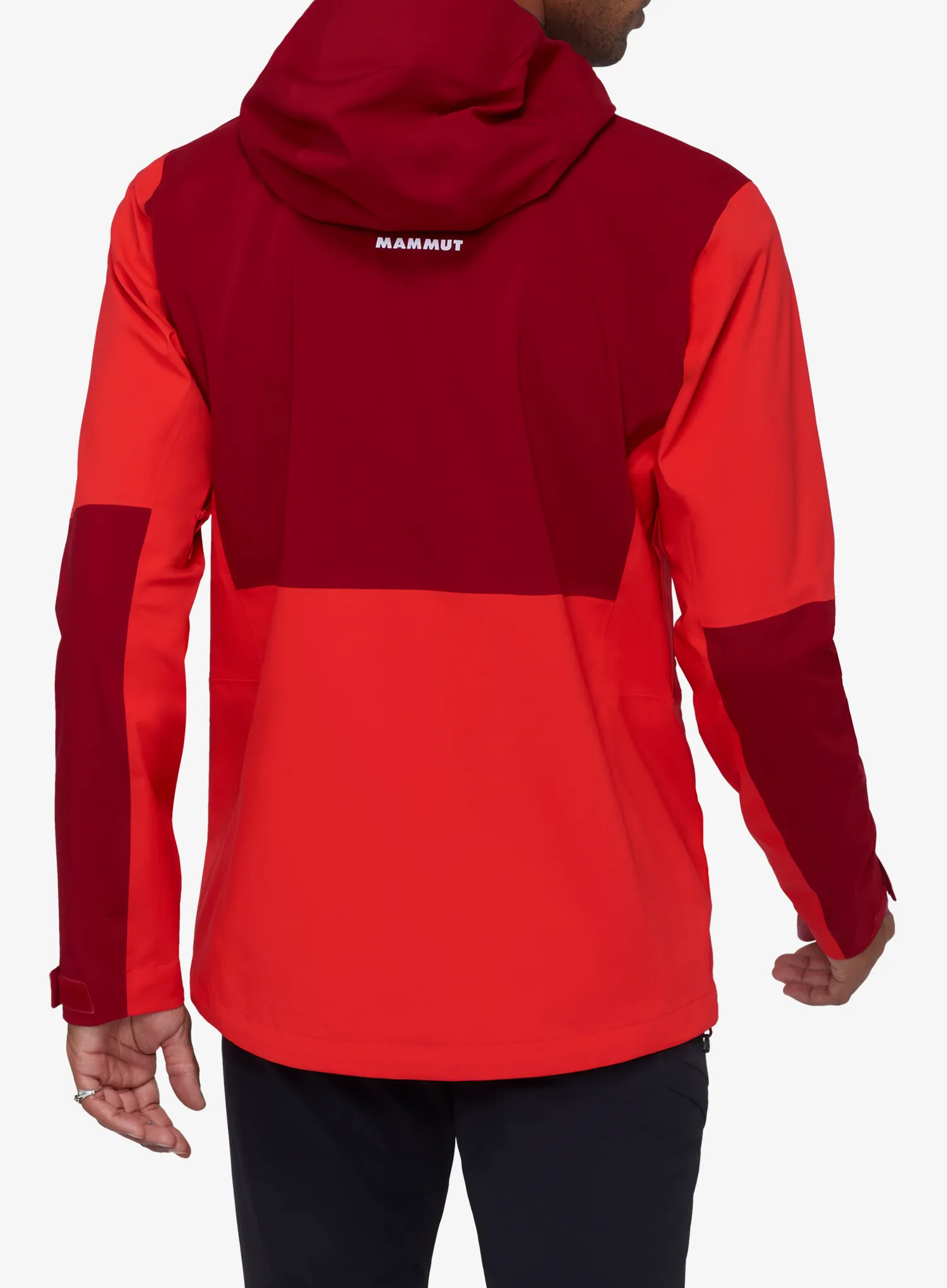 Bunda s membránou Mammut Linard Guide HS Hooded Jacket - mammut red/dark red