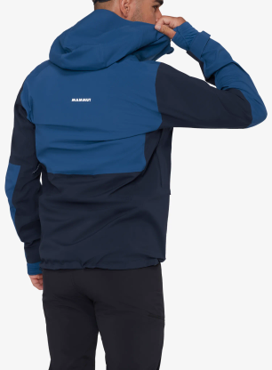 Bunda s membránou Mammut Linard Guide HS Hooded Jacket - marine/tschiel