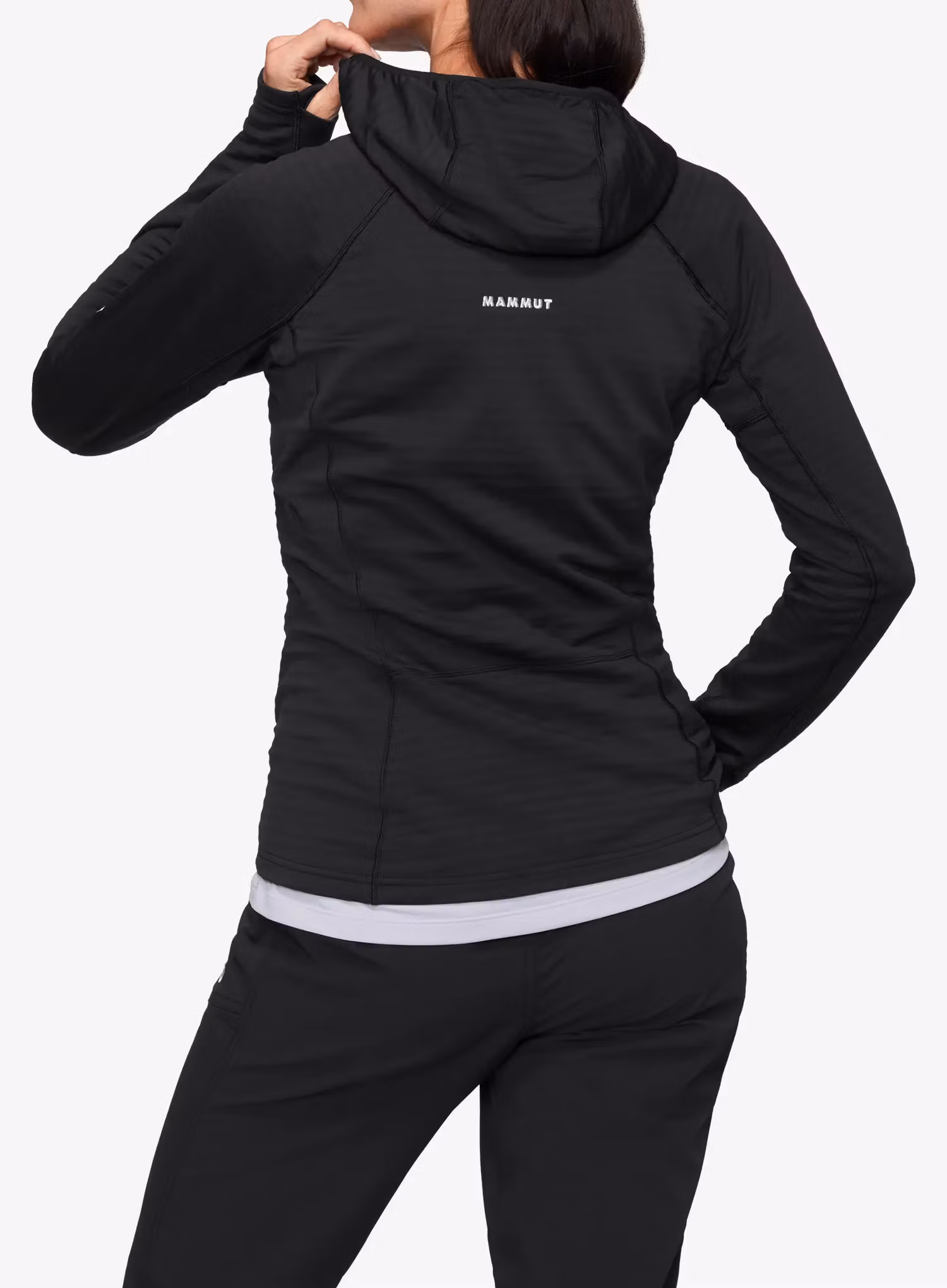 Fleece mikina dámská Mammut Taiss ML Hooded Jacket - black
