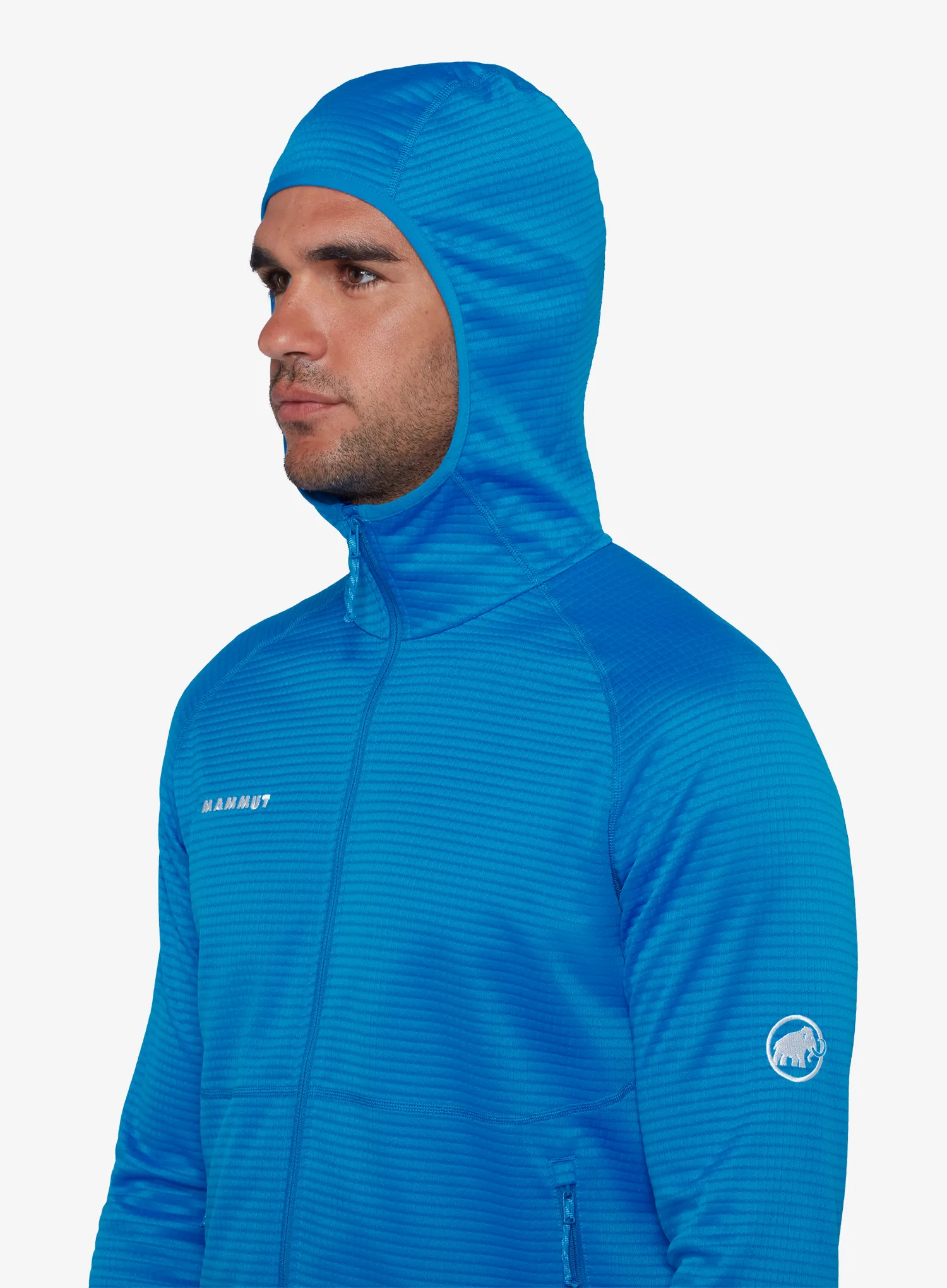 Fleece mikina Mammut Crag ML Hooded Jacket - glacier blue