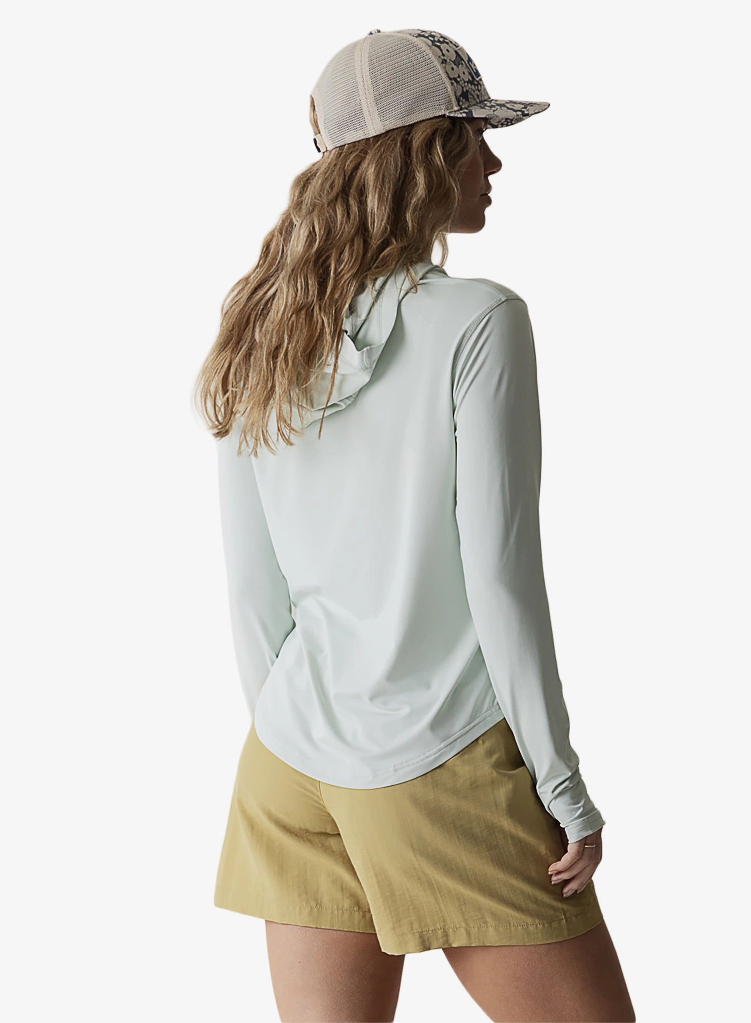 Dámská mikina s kapucí Kavu Sunlite Hoodie - sky mint