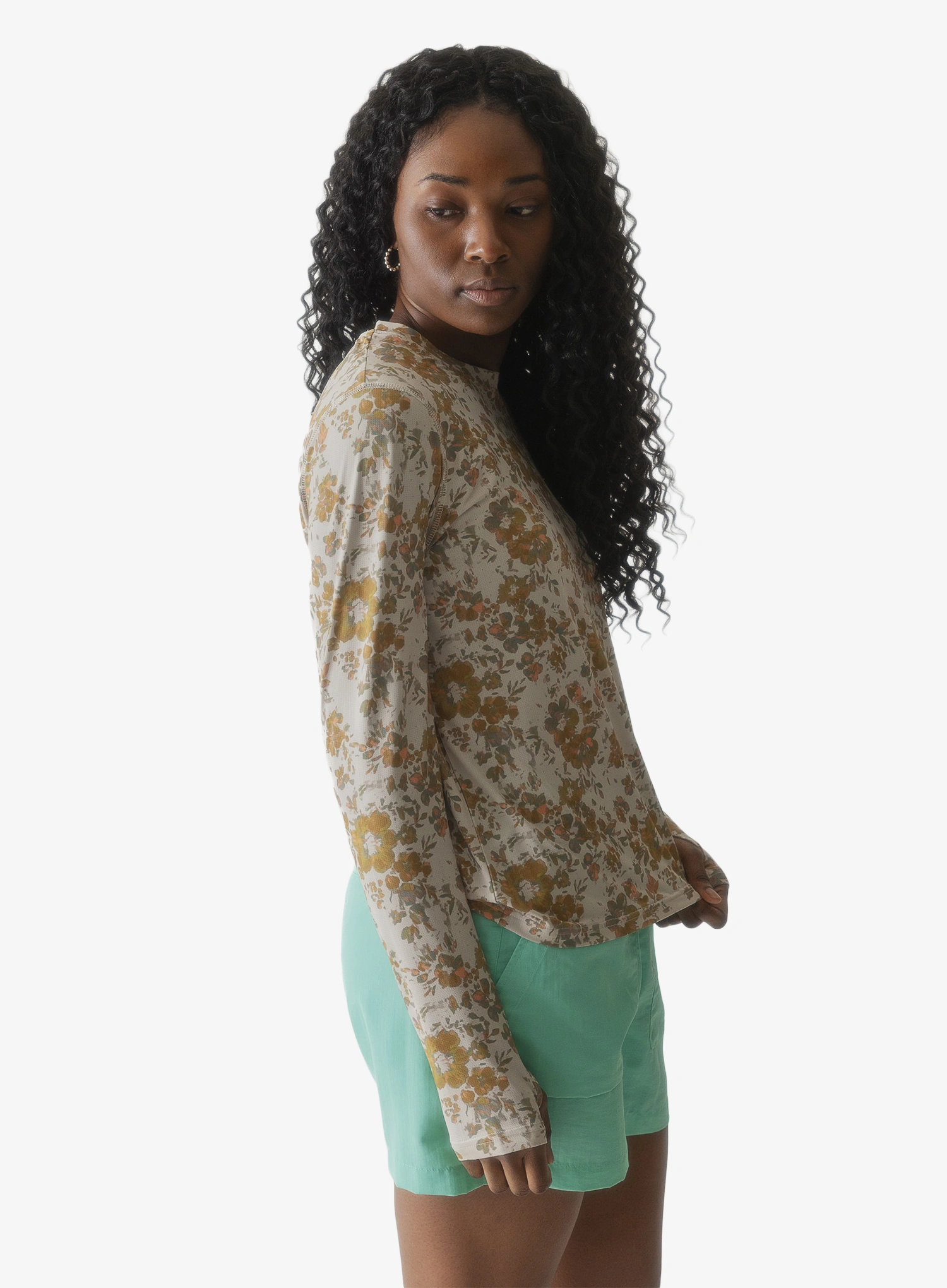 Dámská mikina bez kapuce Kavu Sunlite Crew - soft bloom