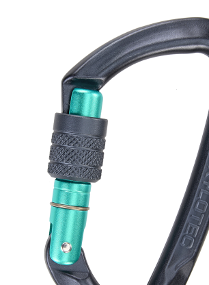 Horolezecká karabina SKYLOTEC Lime SG - anthracite/aquamarine
