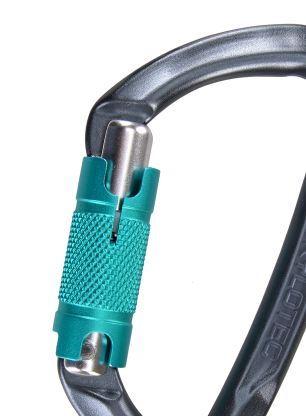 Horolezecká karabina SKYLOTEC Lime WG - anthracite/aquamarine