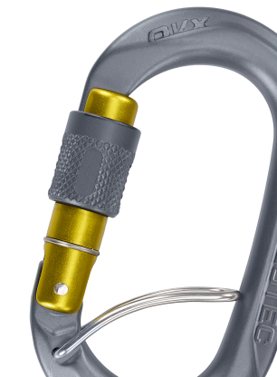 Horolezecká karabina SKYLOTEC Ovx SGL - anthracite/mustard