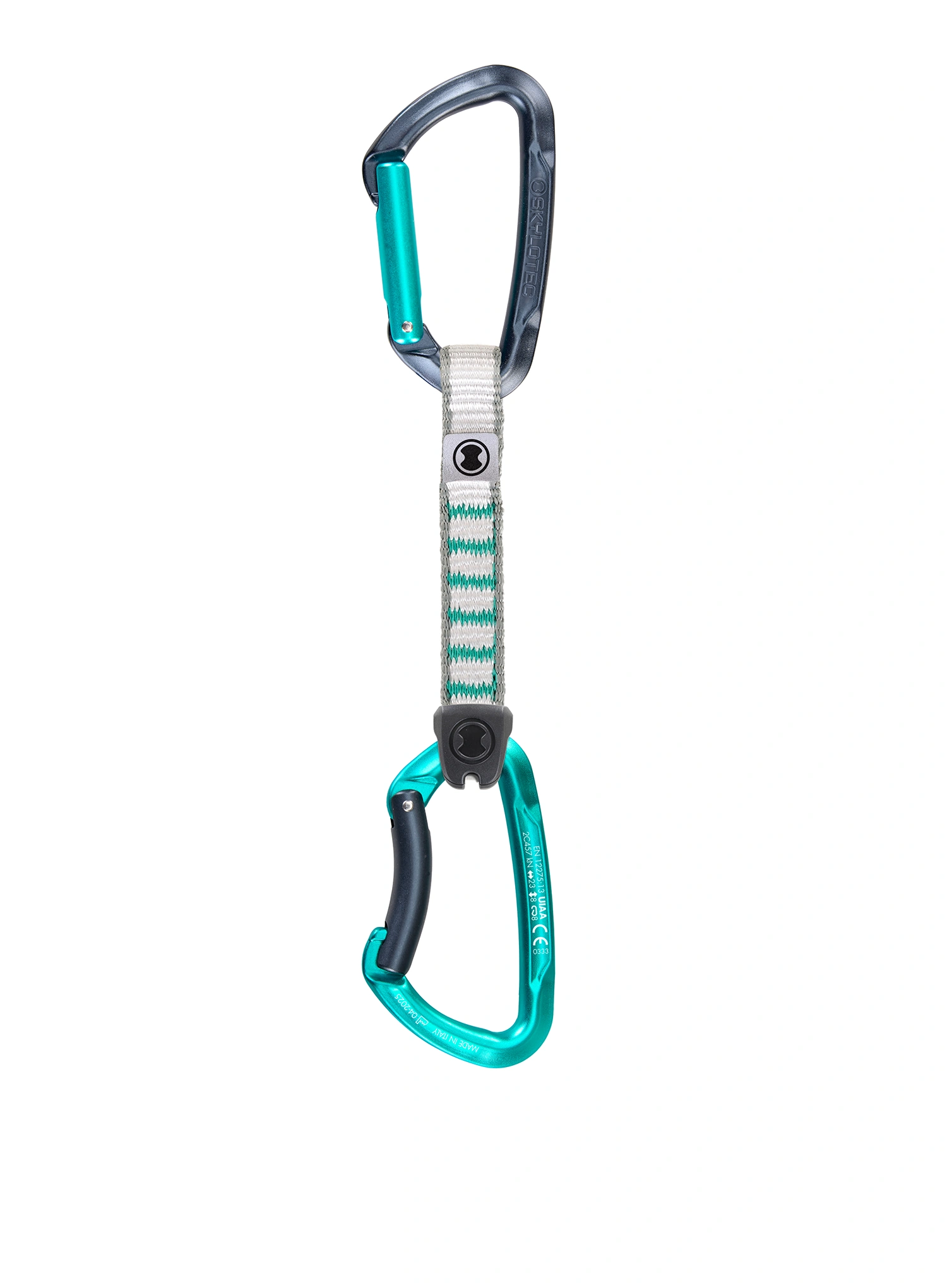 Lezecké expresky SKYLOTEC Lime Set NY - 6 Pack 12 cm - anthracite/aquamarine