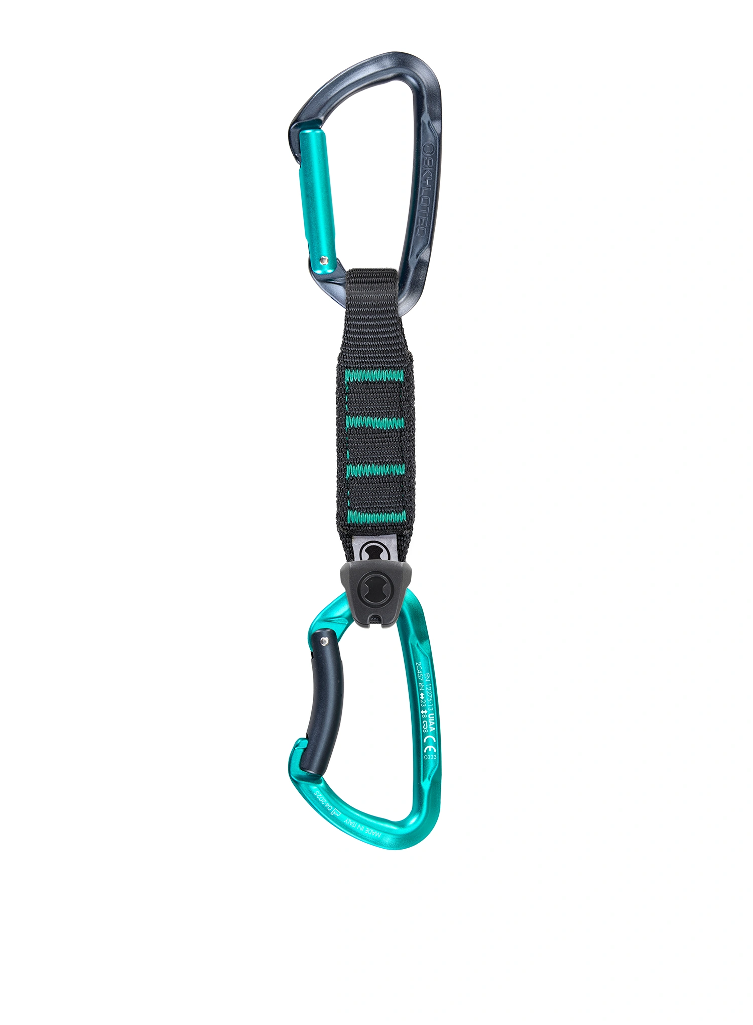 Lezecké expresky SKYLOTEC Lime Set NY Pro - 6 Pack 12 - anthracite/aquamarine