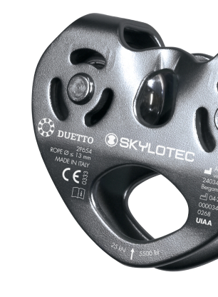 Dvojitá kladka SKYLOTEC Duetto - grey