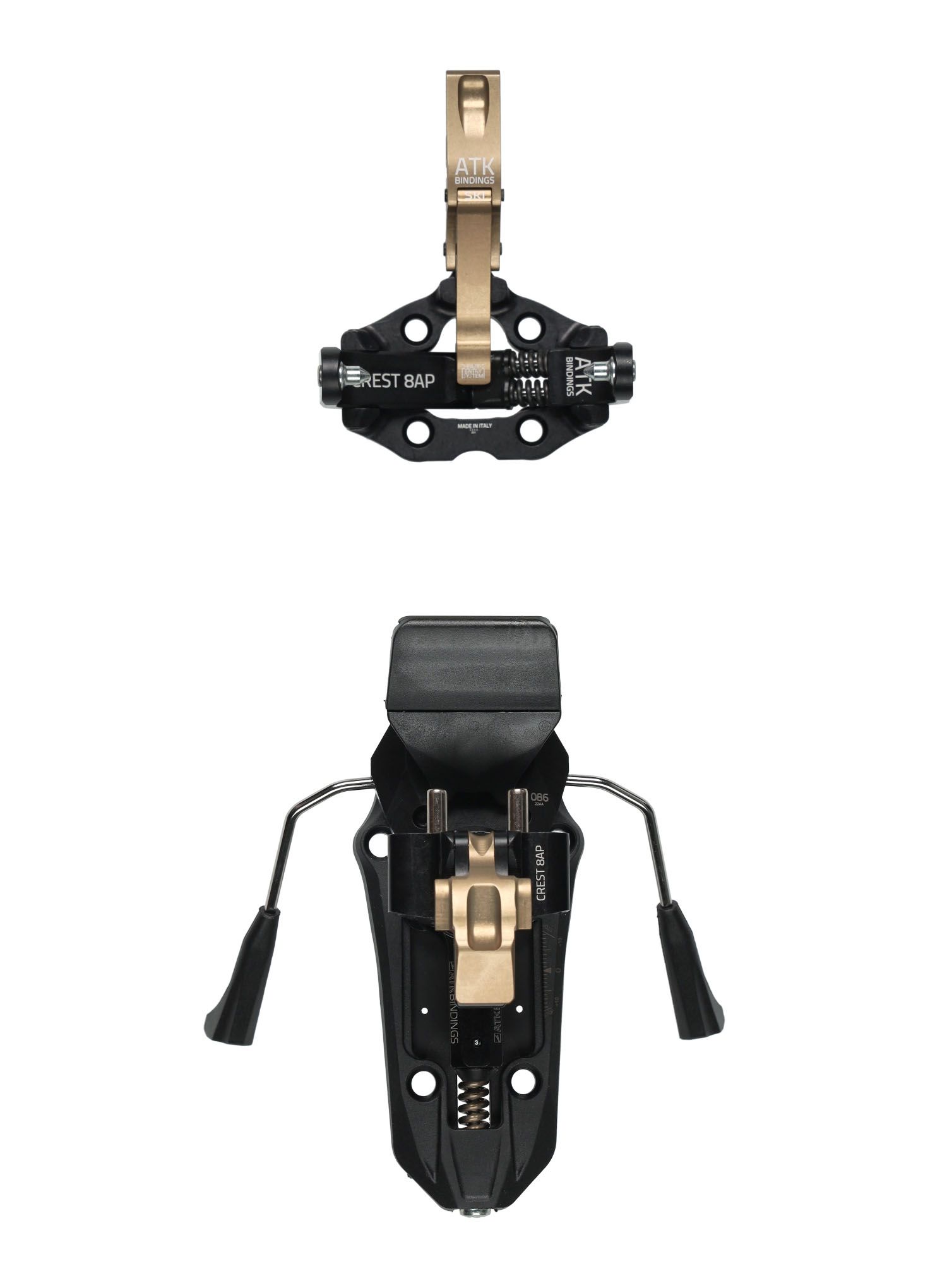 Skialpové vázání ATK Crest 8 AP - light bronze/black