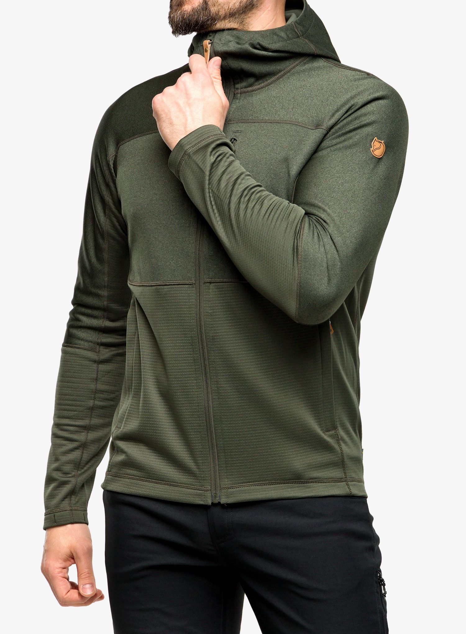 Mikina Fjallraven Abisko Trail Fleece - deep forest