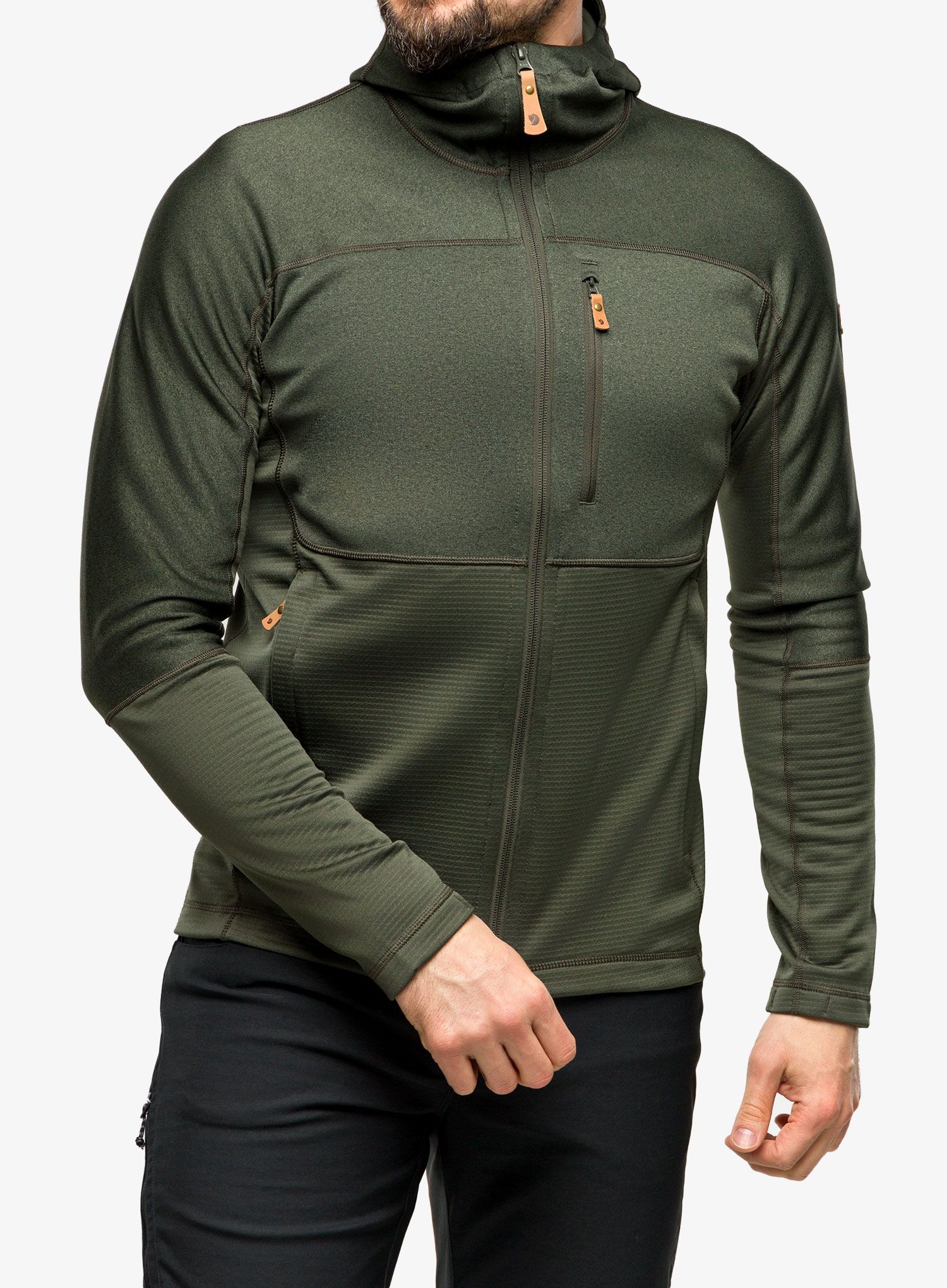 Mikina Fjallraven Abisko Trail Fleece - deep forest