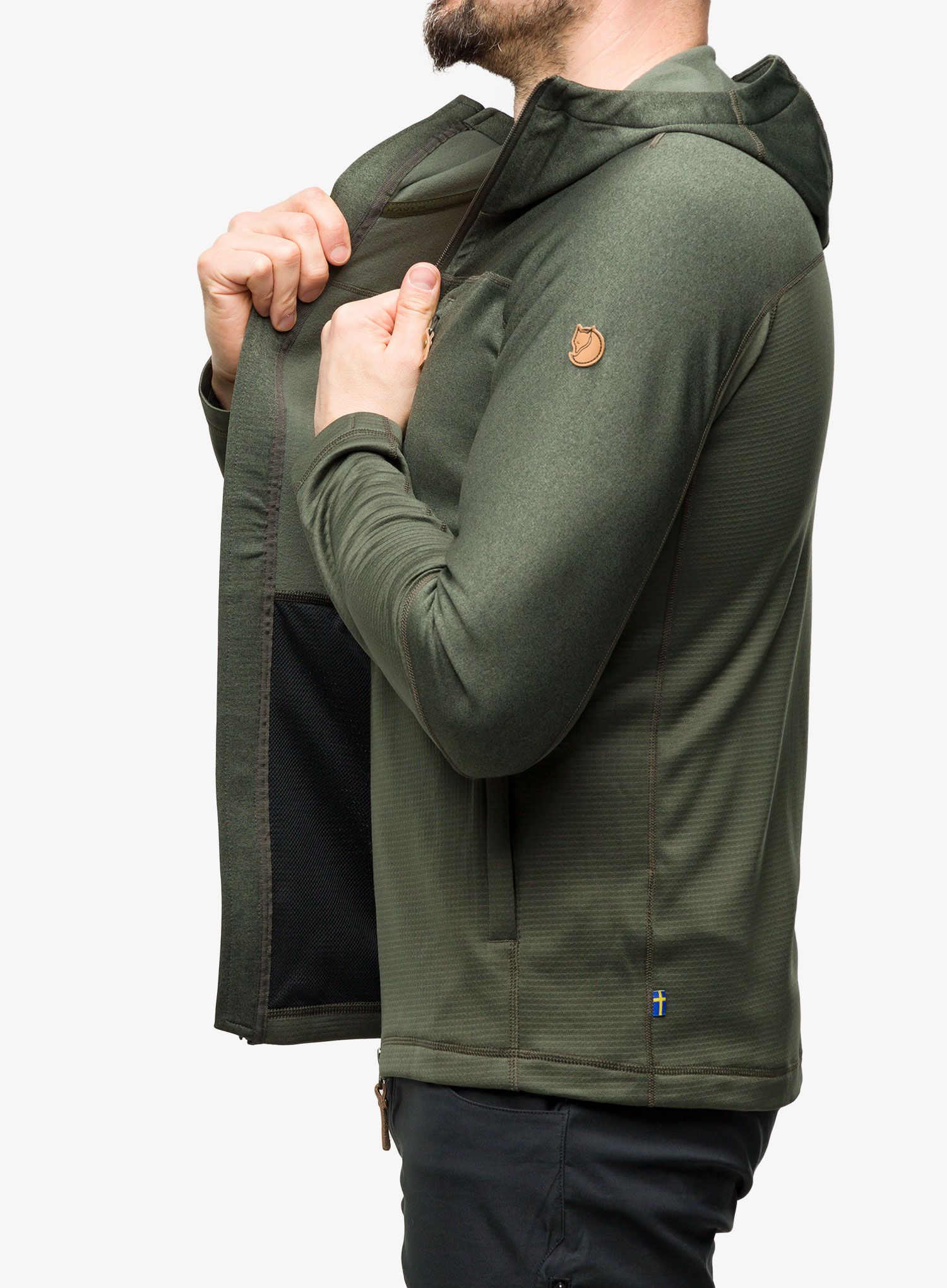 Mikina Fjallraven Abisko Trail Fleece - deep forest