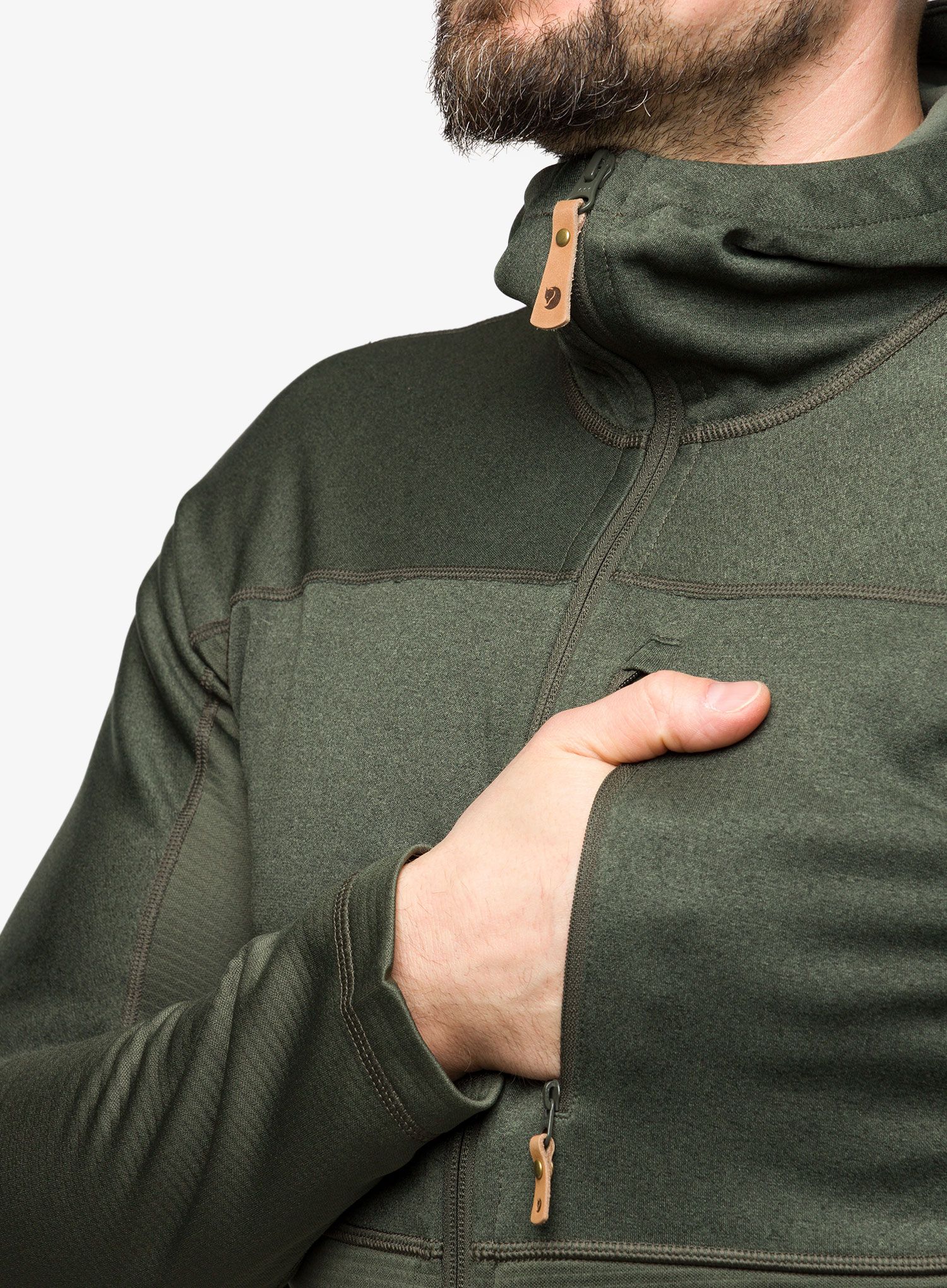 Mikina Fjallraven Abisko Trail Fleece - deep forest