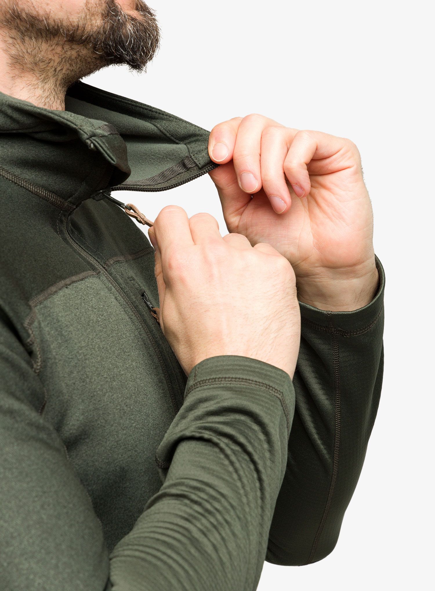 Mikina Fjallraven Abisko Trail Fleece - deep forest