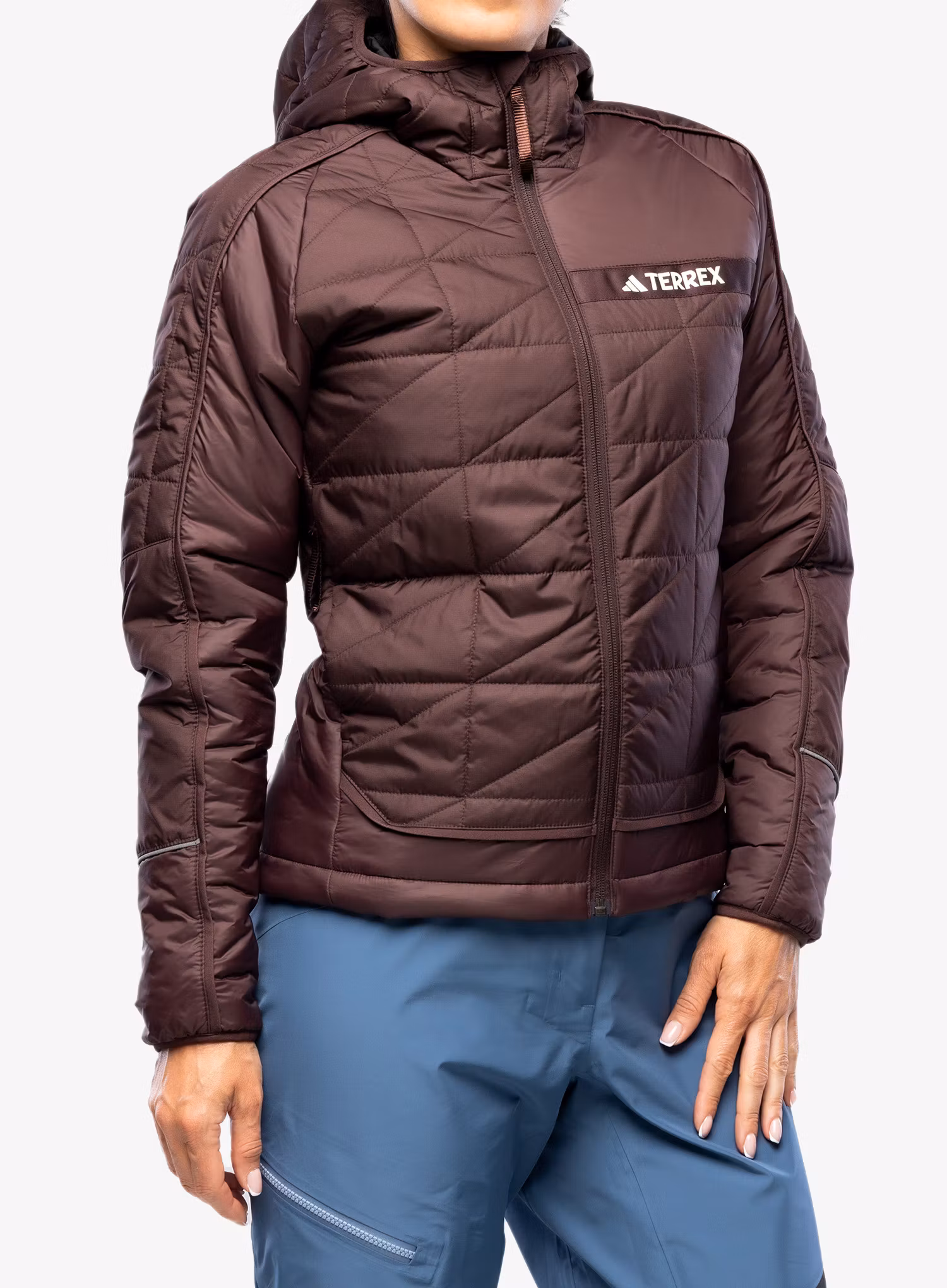 Zateplená bunda dámská adidas TERREX Multi Insulation Hooded Jacket - shabrn