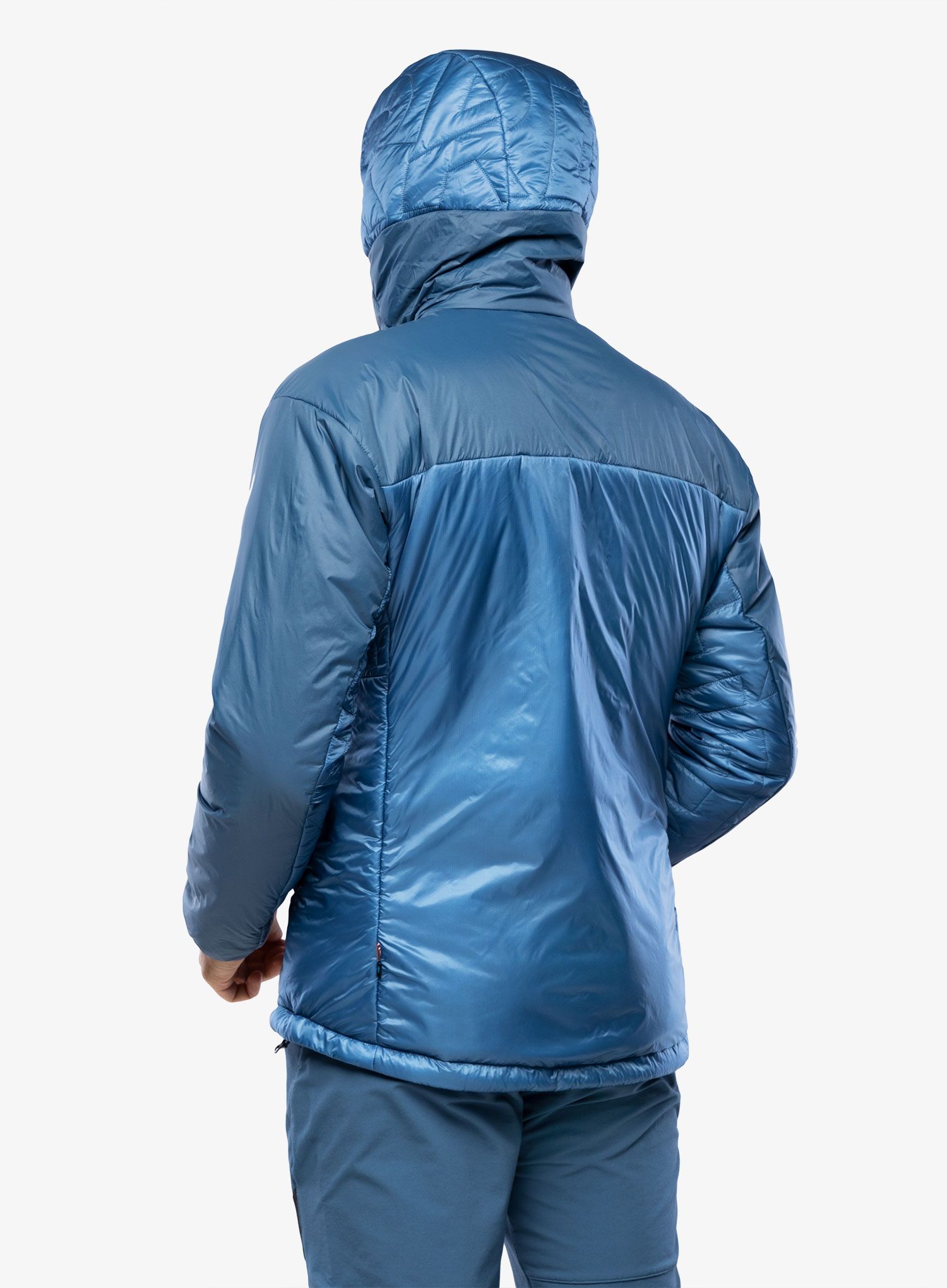 Zateplená bunda adidas TERREX Xperior Varilite PrimaLoft Hooded Jacket - wonder steel